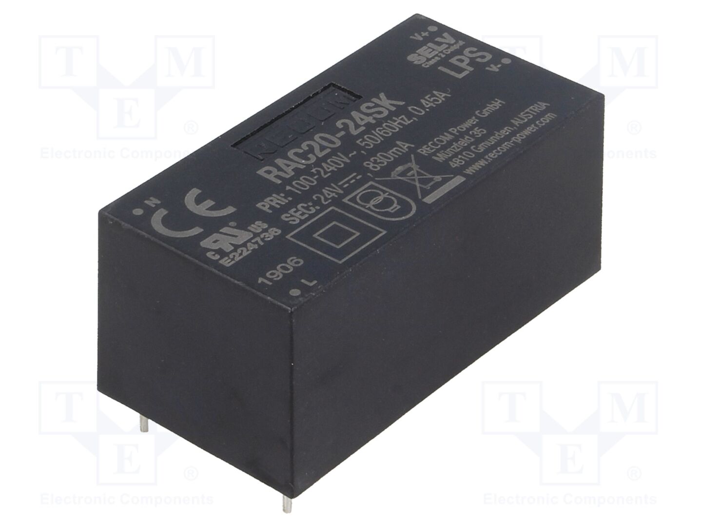 RECOM RAC20-24SK AC/DC-muunnin 20W
