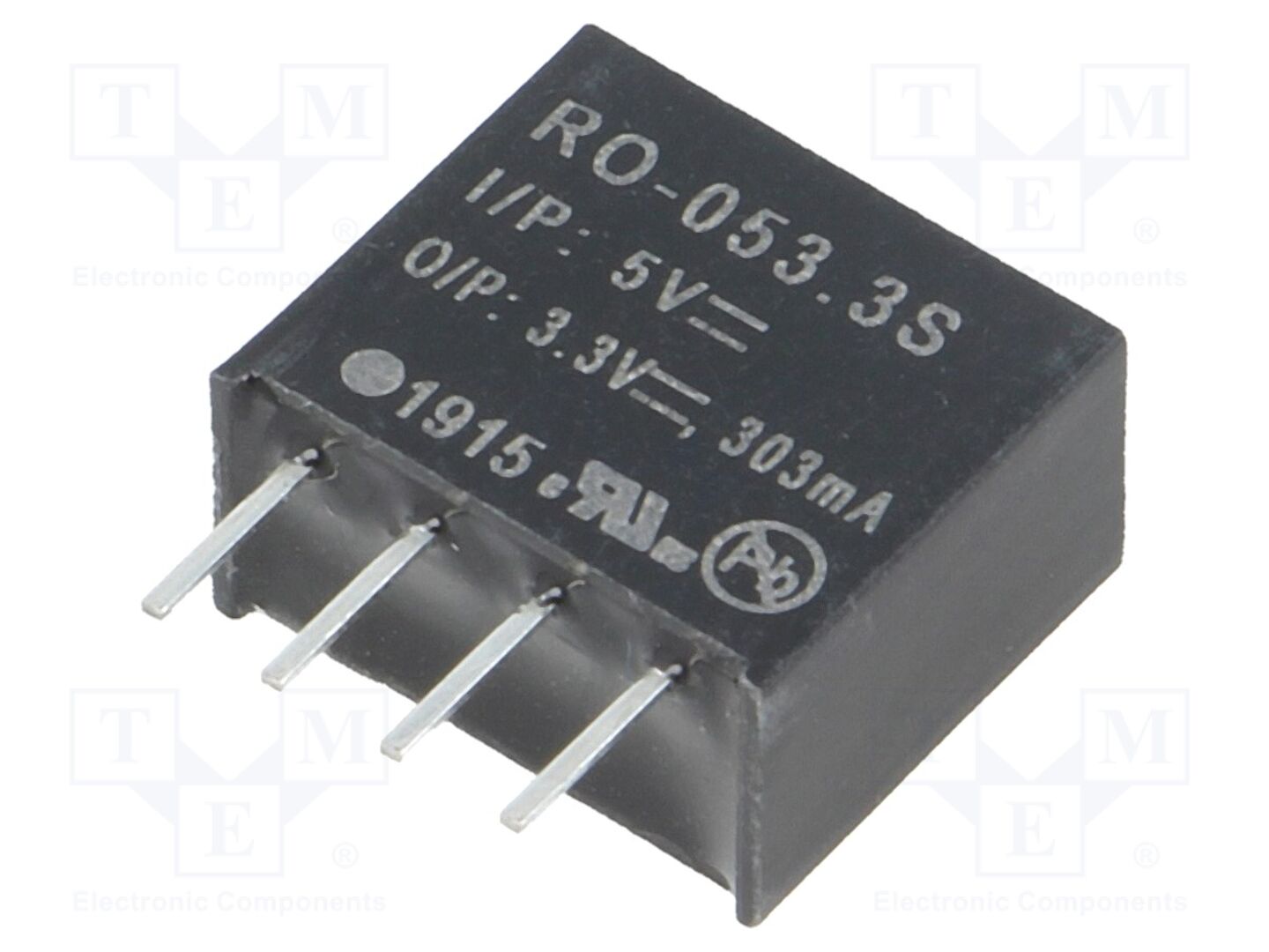 RECOM RO-053.3S DC/DC-muunnin 1W, 3.3VDC