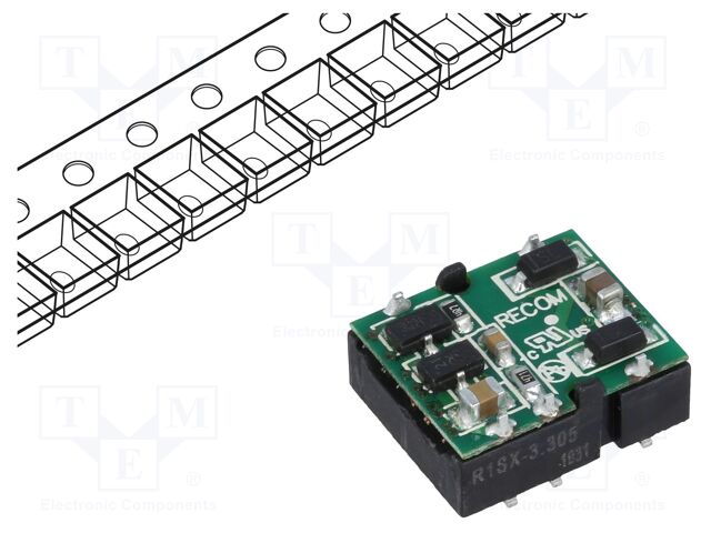 RECOM R1SX-3.305-R DC/DC-muunnin 1W