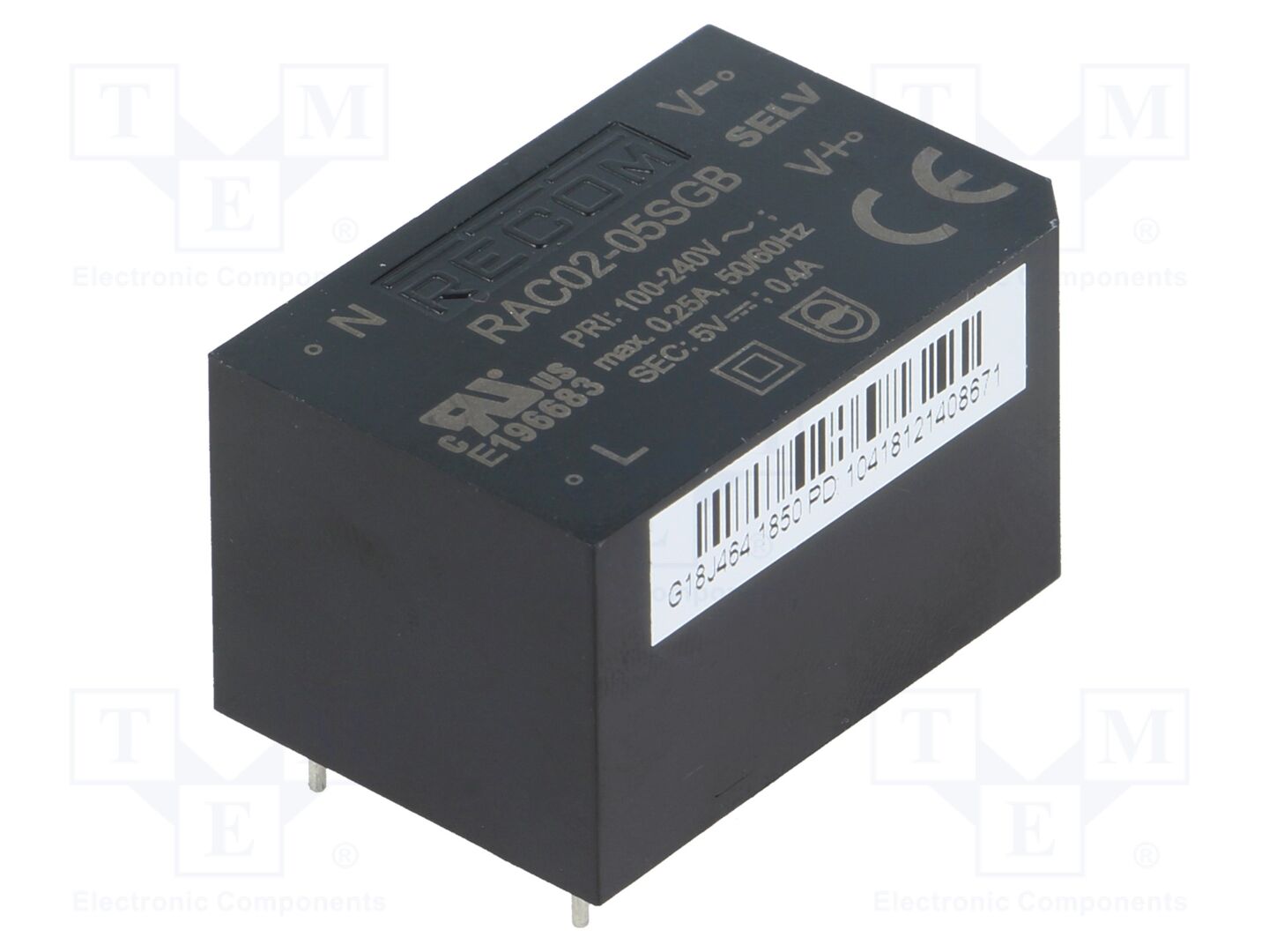 RECOM RAC02-05SGB AC/DC-muunnin 2W