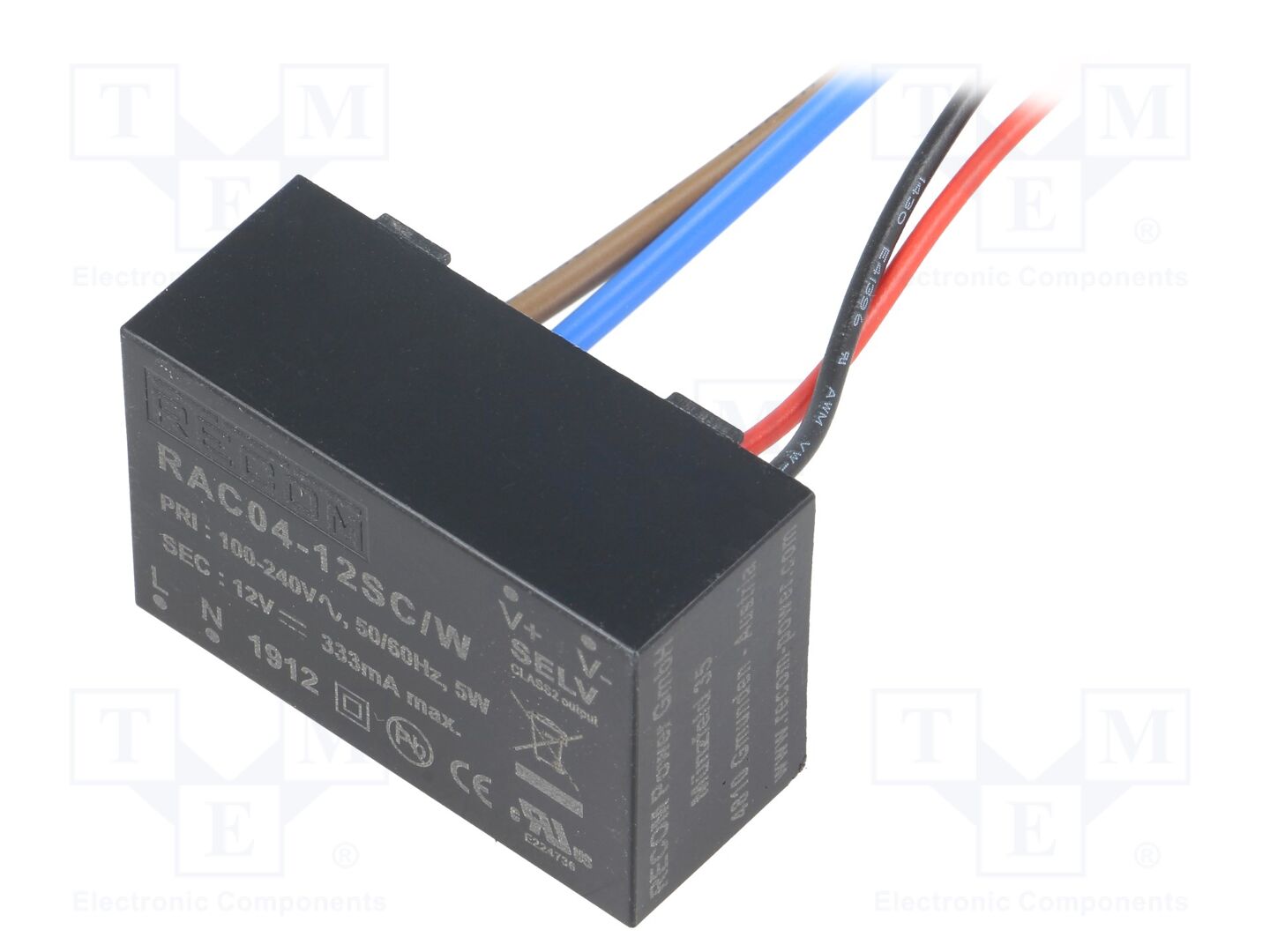 RECOM RAC04-12SC/W AC/DC-muunnin 4W