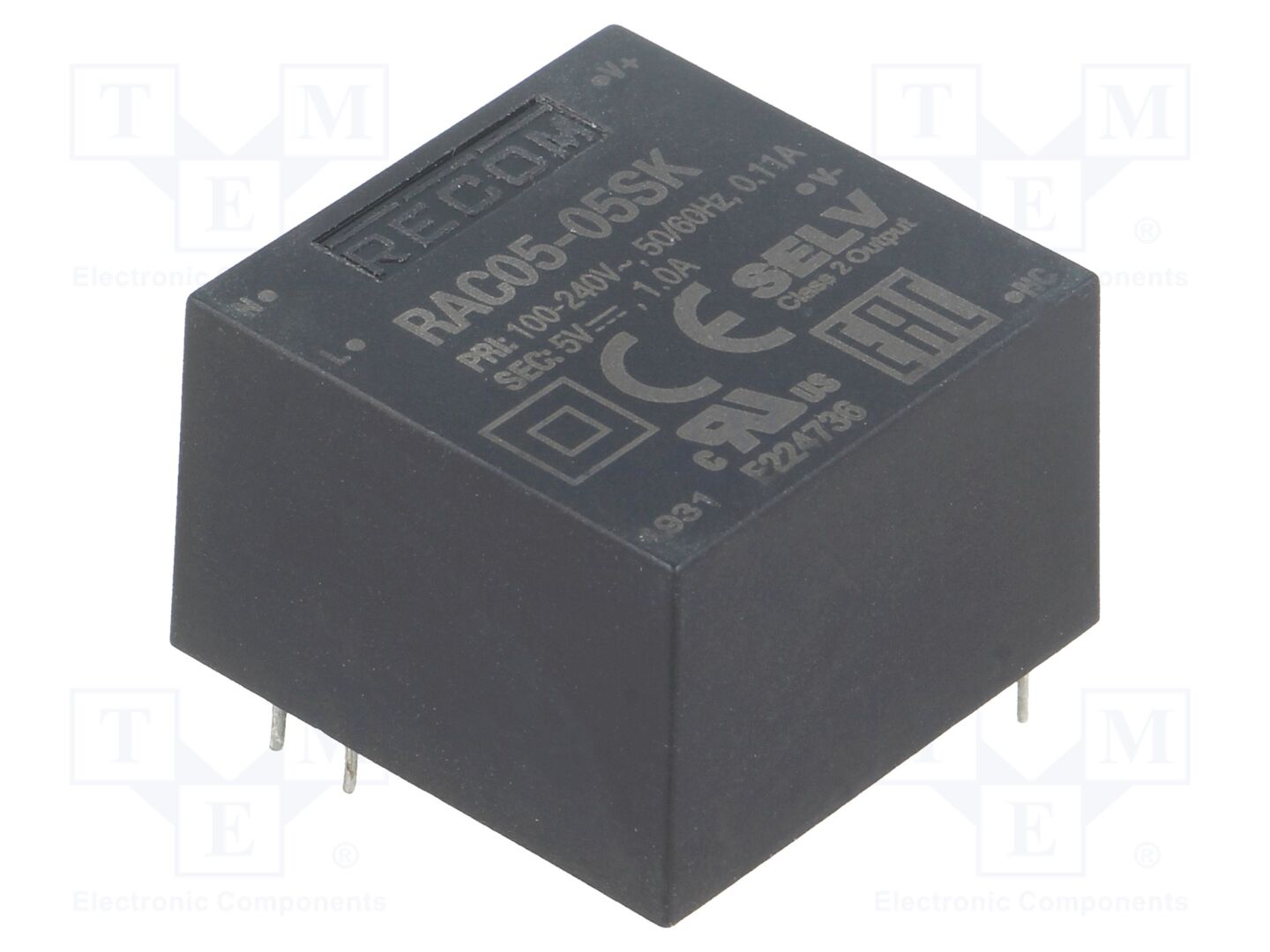 RECOM RAC05-05SK AC/DC-muunnin 5W