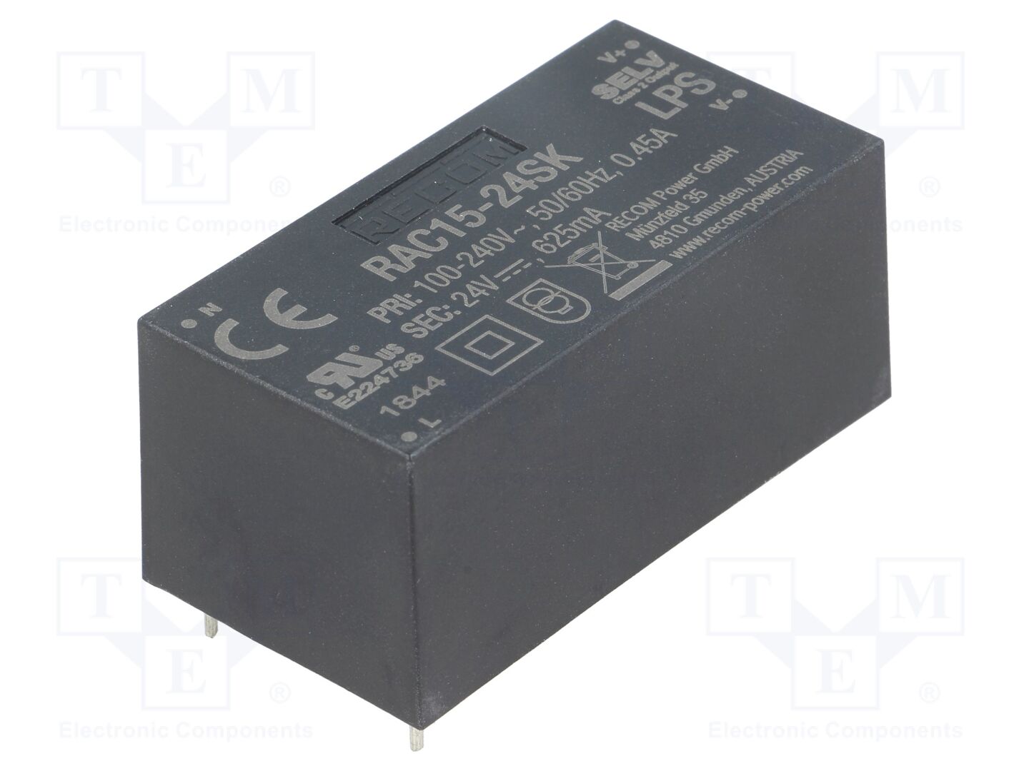 RECOM RAC15-24SK AC/DC-muunnin 15W