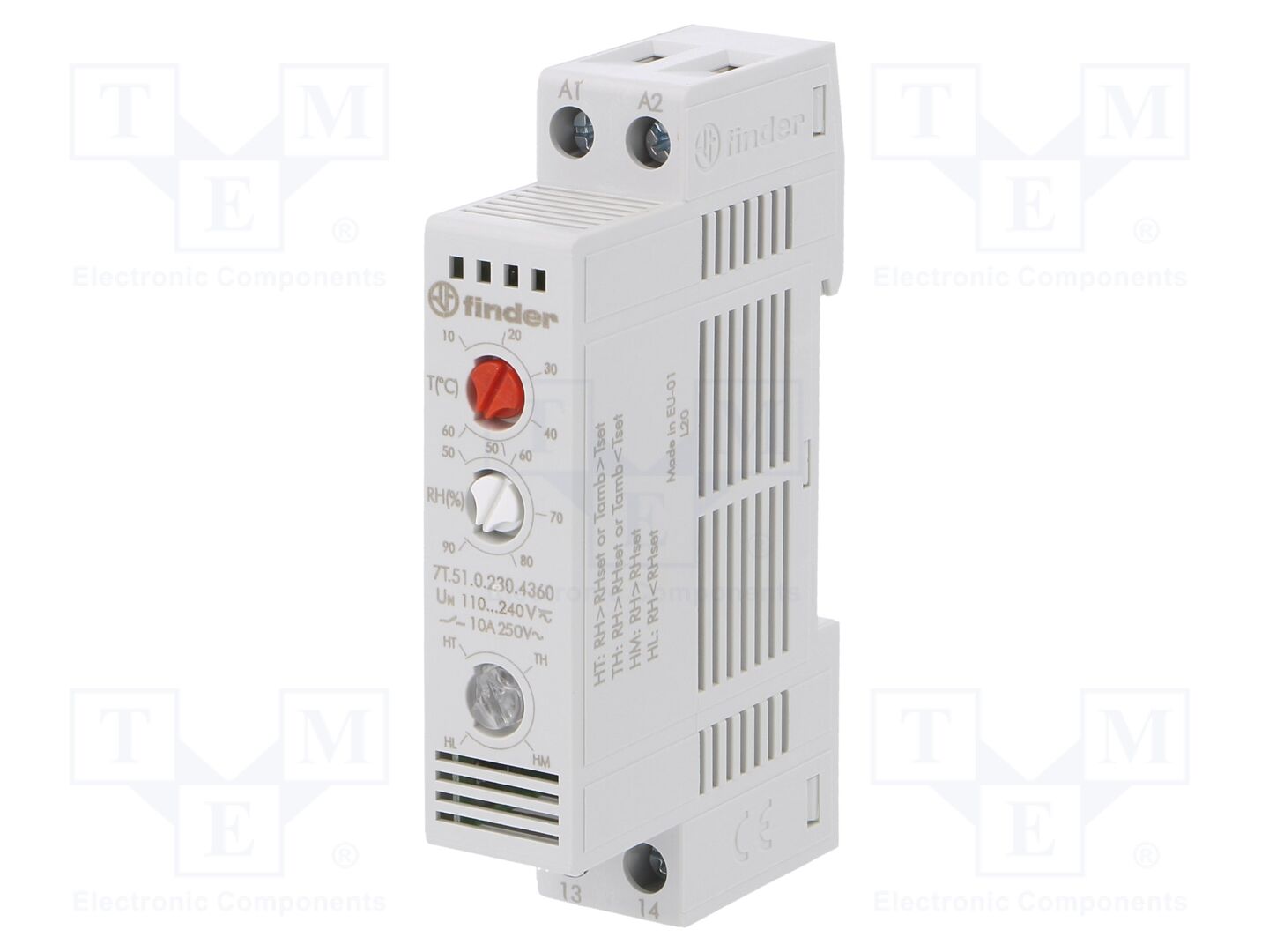 FINDER 7T.51.0.230.4360 Hygrotermostaatti -25÷60°C