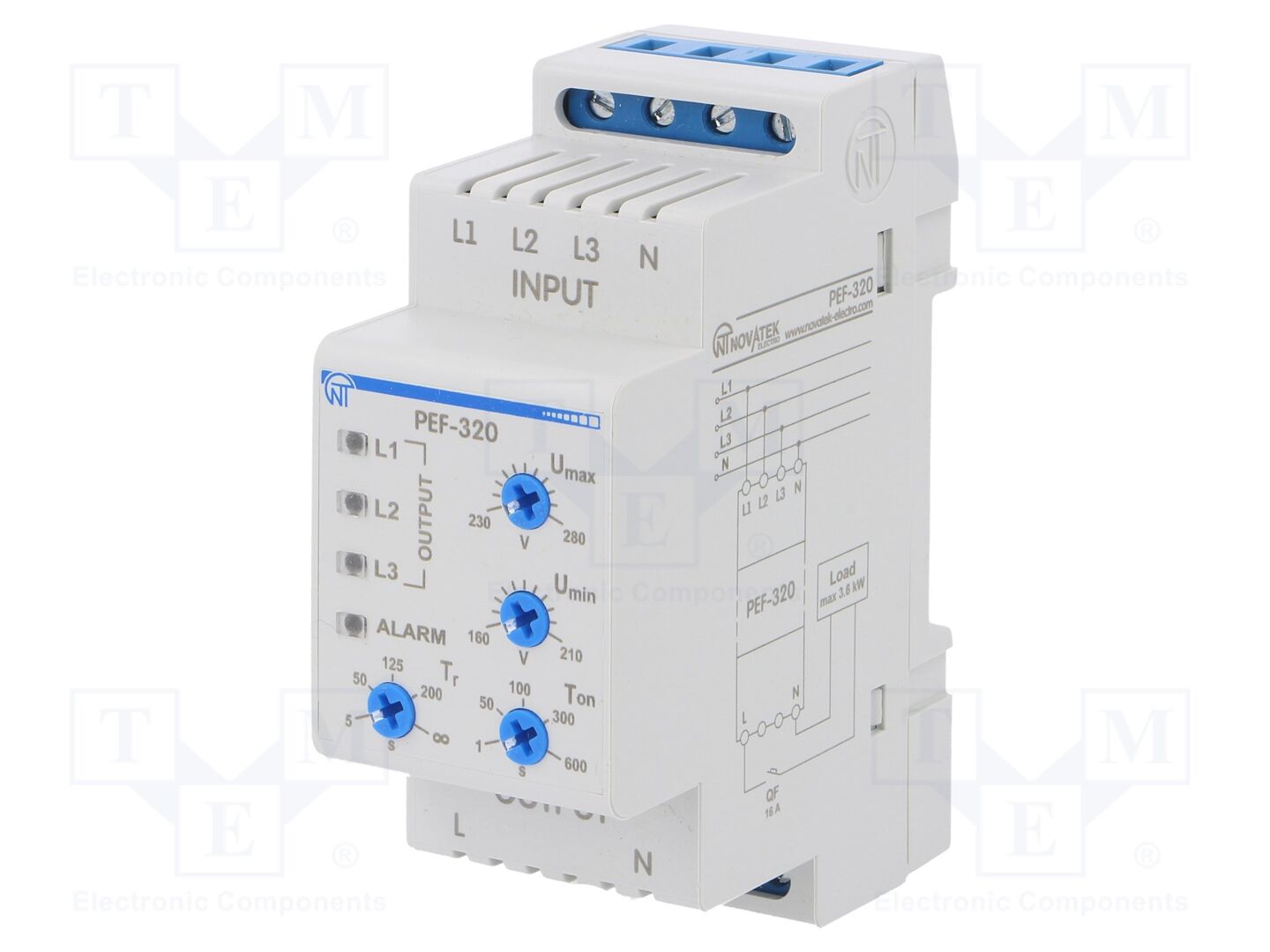 NOVATEK ELECTRO PEF-320 Jännitteenvalvontarele IP20