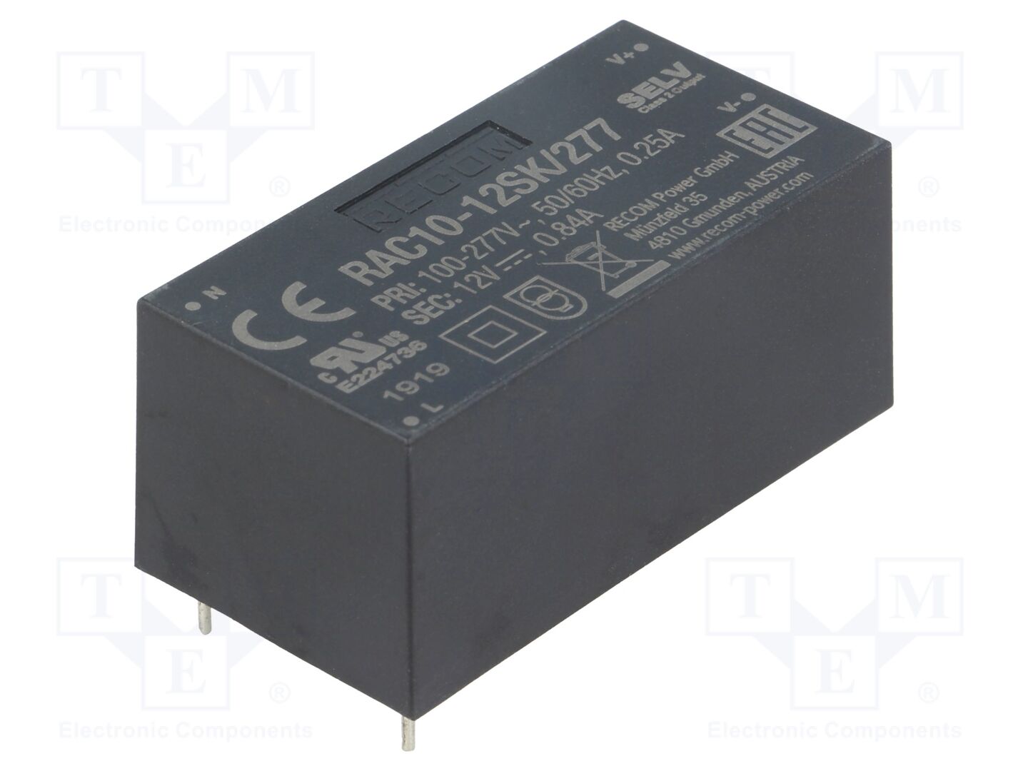 RECOM RAC10-12SK/277 AC/DC-muunnin 10W