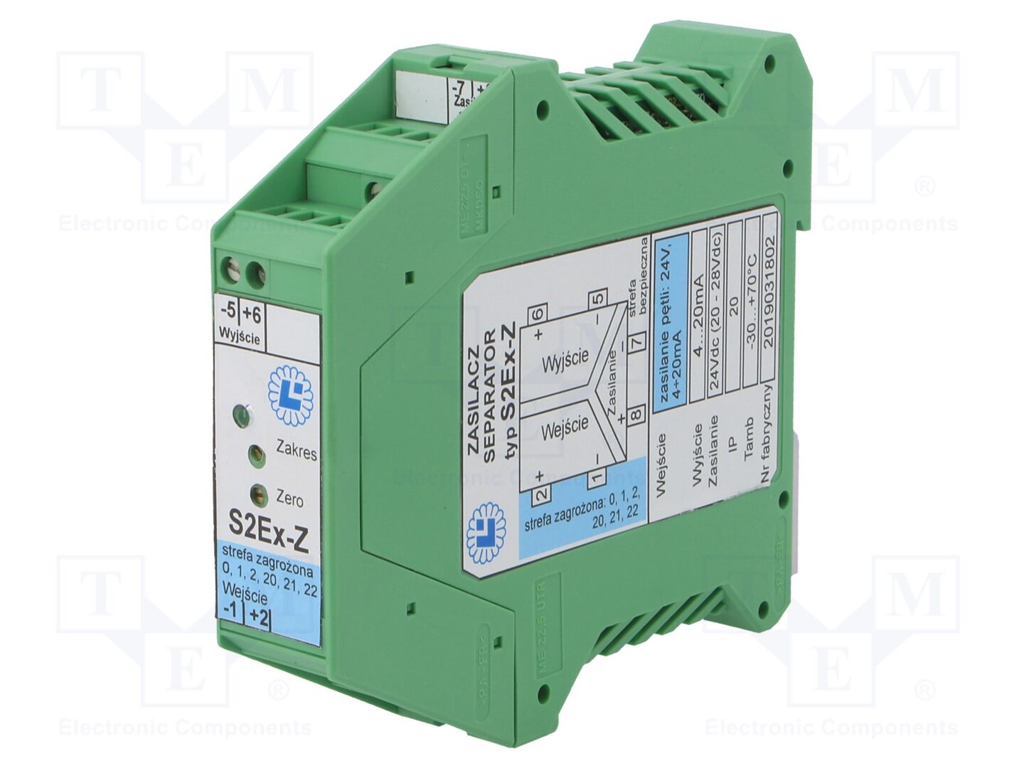 LABOR-ASTER S2EX-Z-24-3 Eristävä teholähde-toistin 24VAC/DC