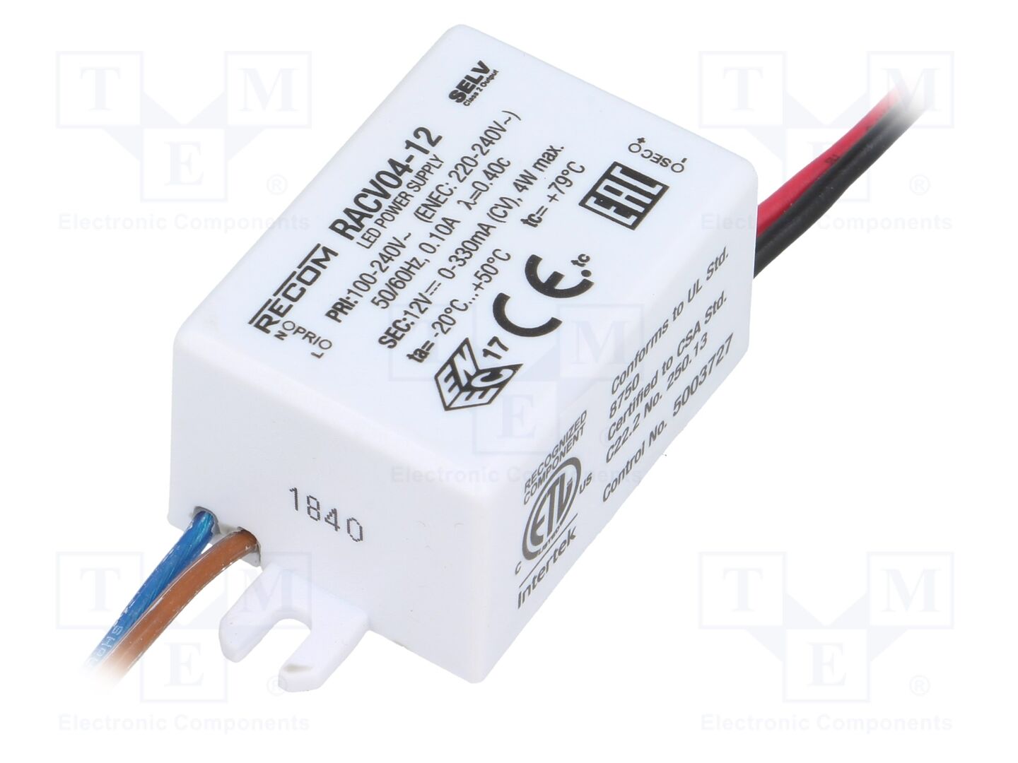 RECOM RACV04-12 LED-virtalähde 4W 12VDC 330mA