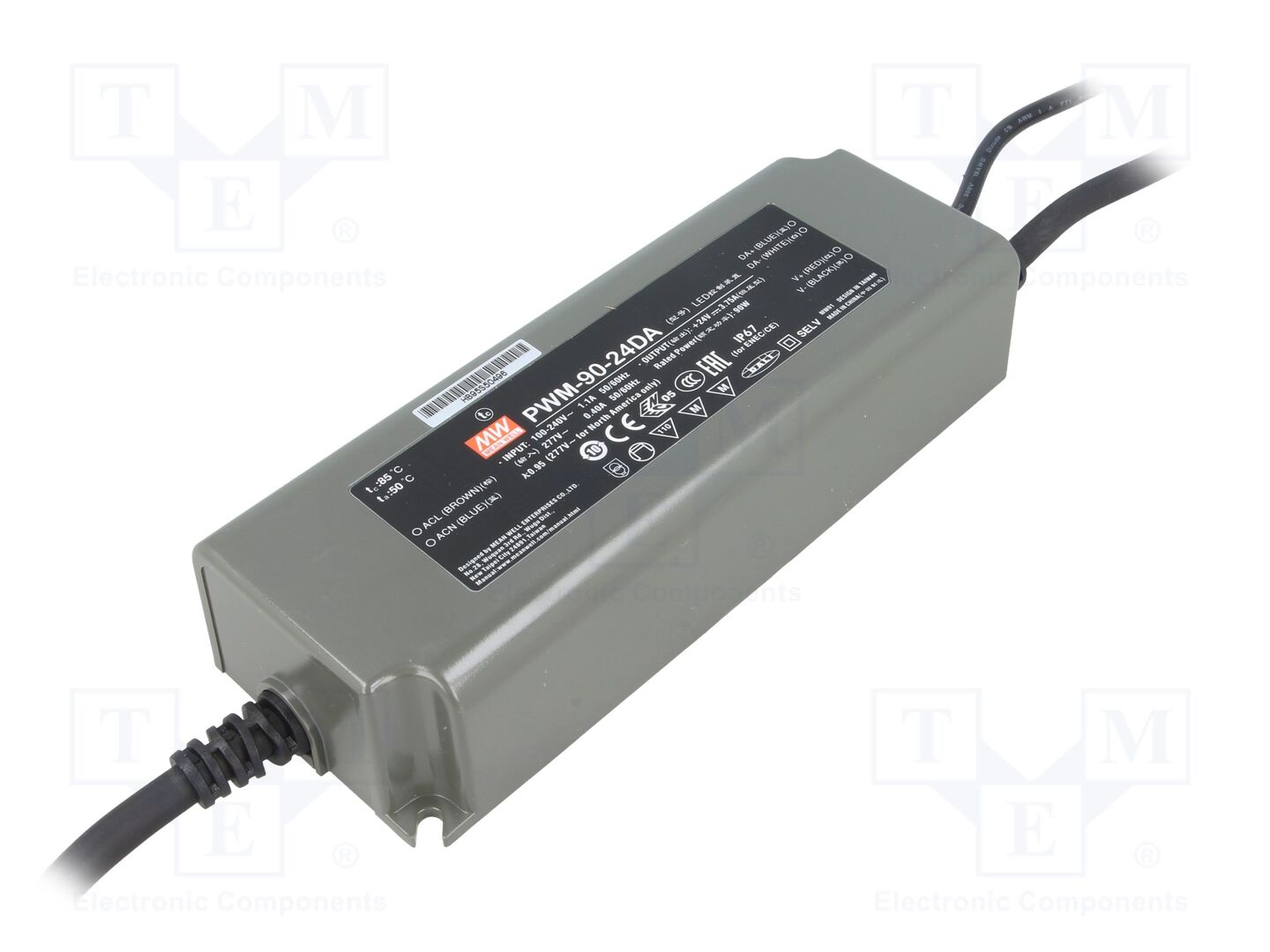 MEAN WELL PWM-90-24DA LED-virtalähde 90W 24VDC DALI