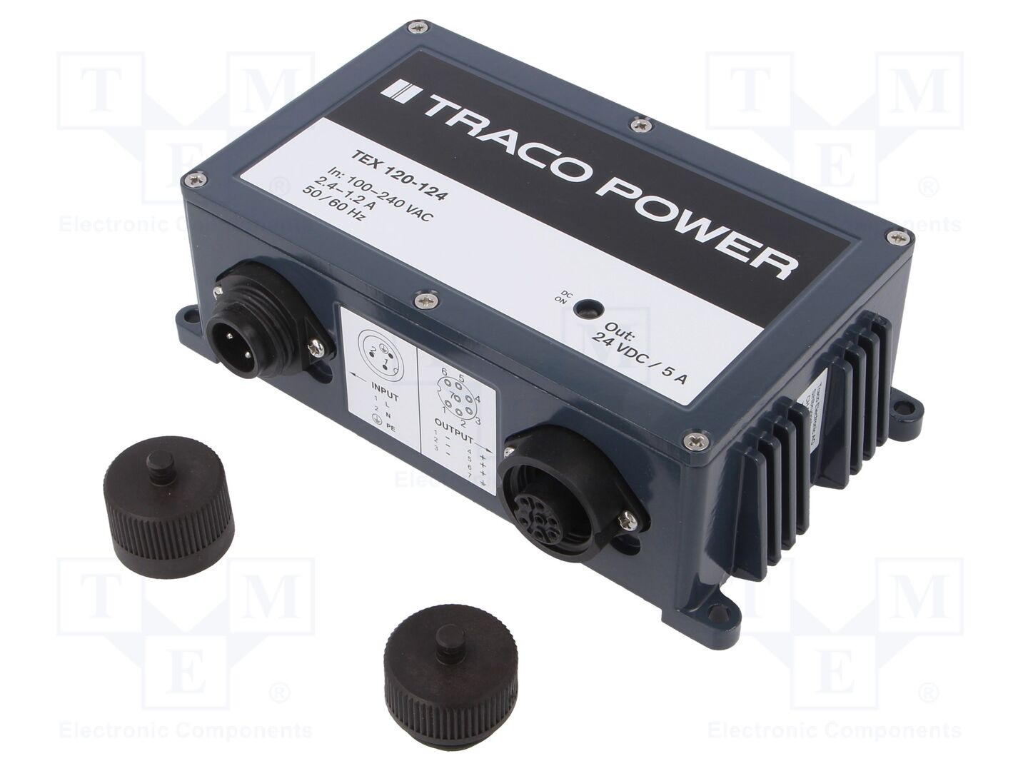 TRACO POWER TEX120-124 Kytkinlähde 120W 24VDC 5A