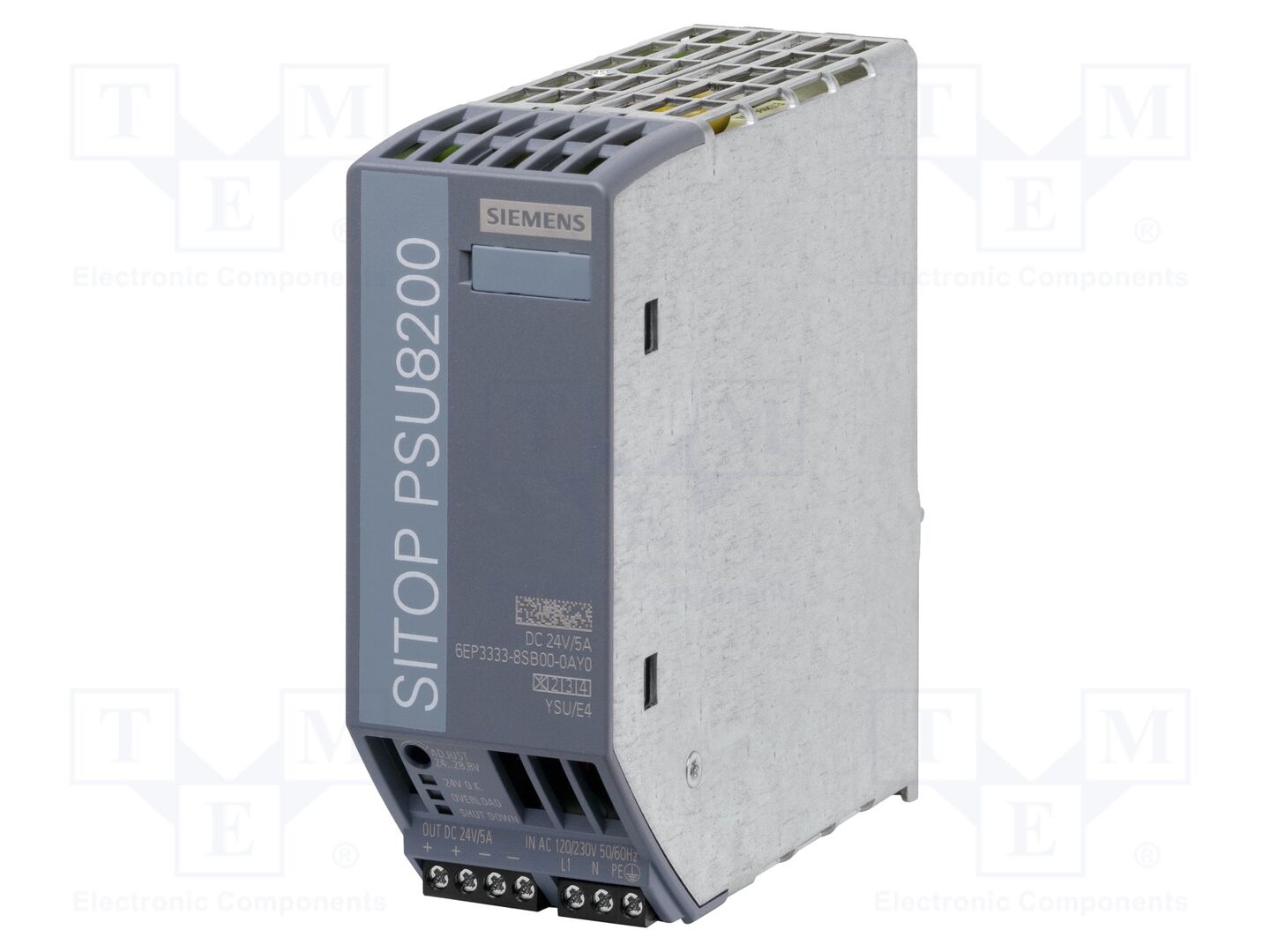 SIEMENS 6EP3333-8SB00-0AY0 DIN-kiskoon asennettava kytkentäsähkölaite 120W 24VDC 5A