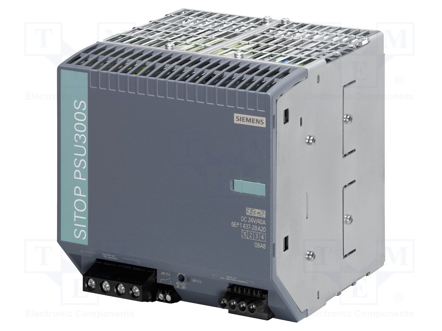 SIEMENS 6EP1437-2BA20 DIN-kiskoon asennettava kytkentävirtalähde 960W 24VDC 40A