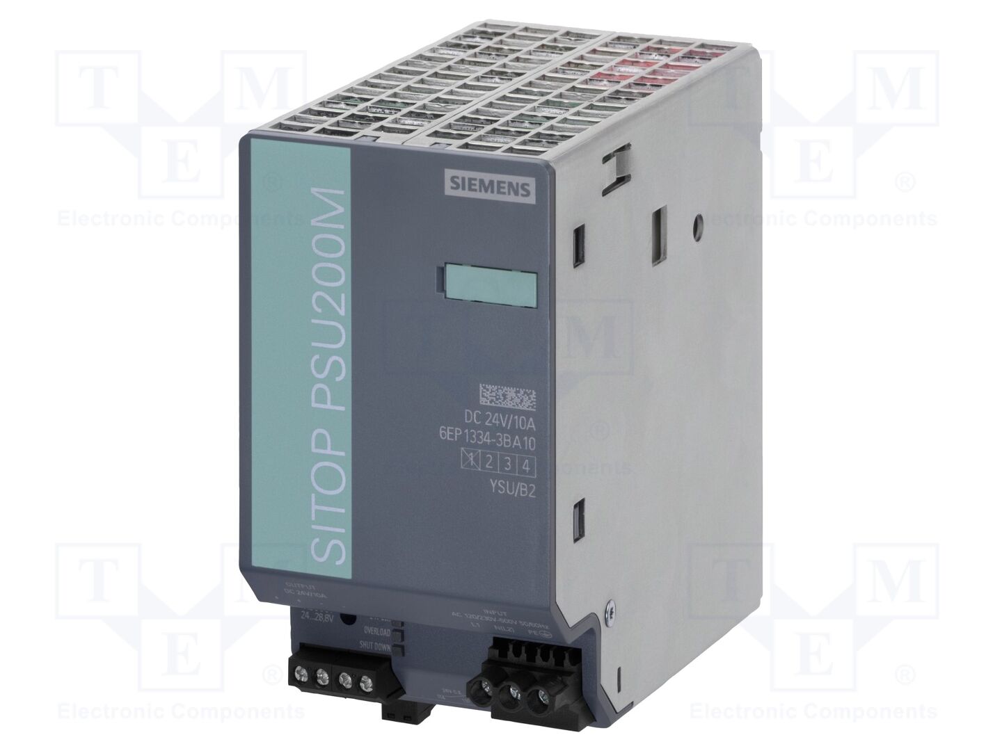 SIEMENS 6EP1334-3BA10 DIN-kiskoon asennettava kytkentäsähkölaite 240W 24VDC 10A