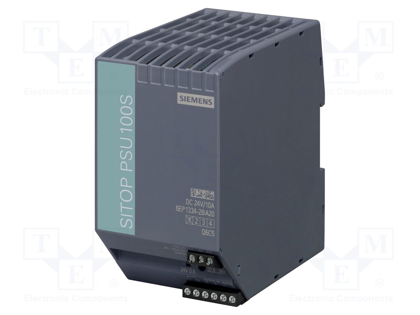 SIEMENS 6EP1334-2BA20 DIN-kiskoon asennettava kytkentälaite 288W 24VDC 10A