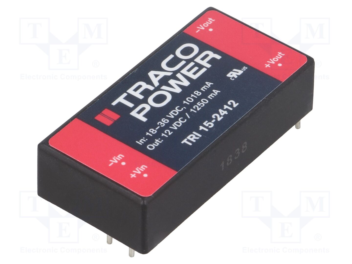 TRACO POWER TRI15-2412 DC/DC-muunnin 15W