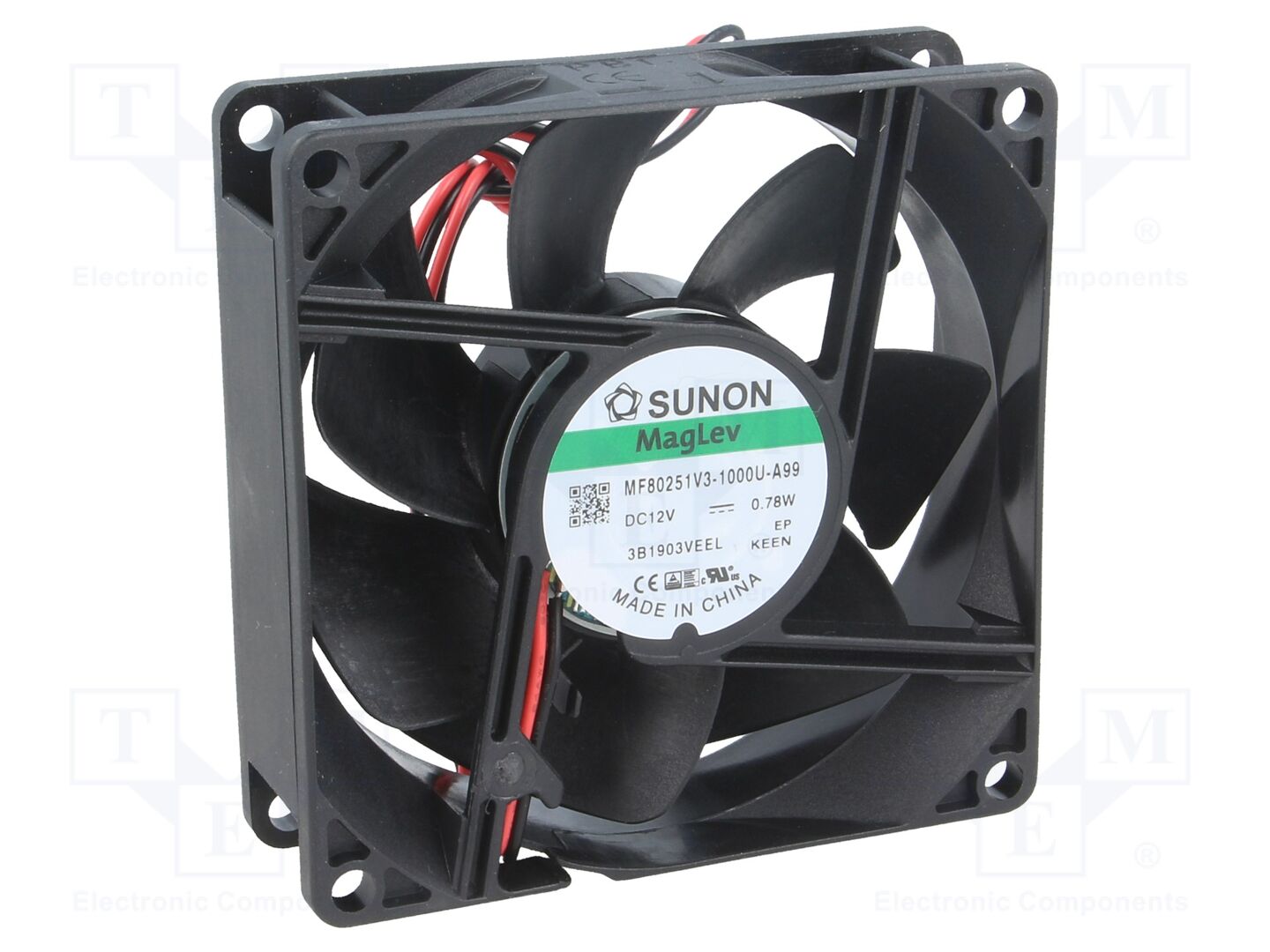 SUNON MF80251V3-A99-A Tasavirtapuhallin 12VDC