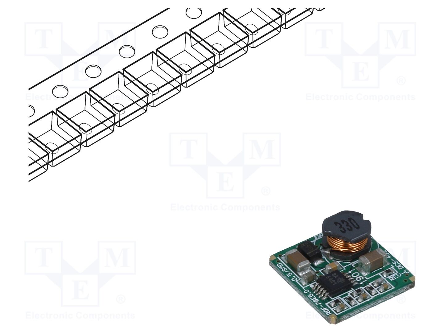 RECOM ROF-78E5.0-0.5SMDR DC/DC-muunnin 2.5W