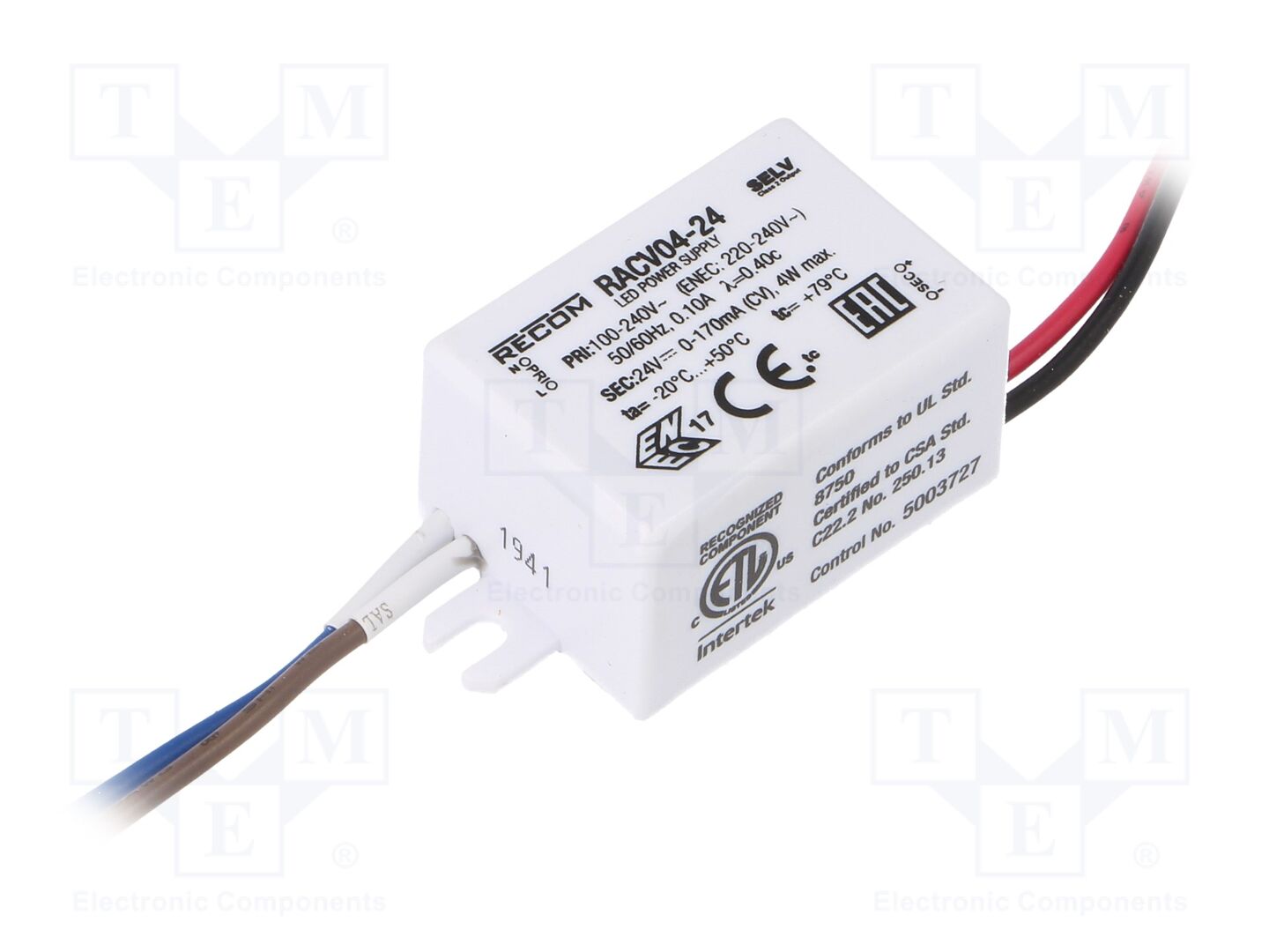 RECOM RACV04-24 LED-virtalähde 4W 24VDC 170mA