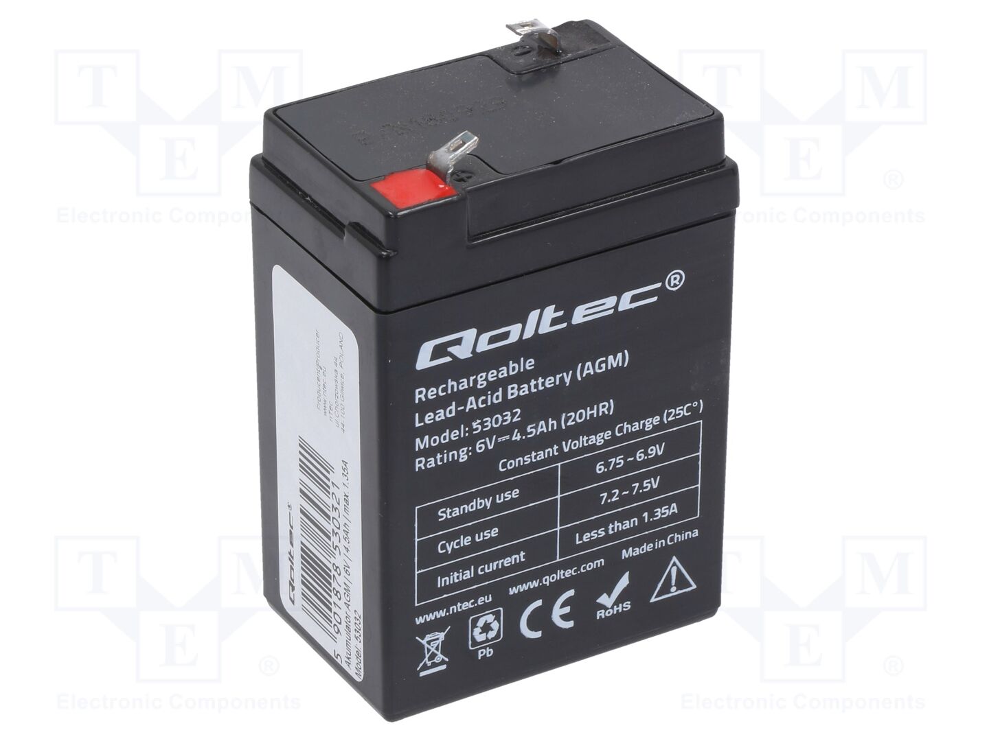 QOLTEC ACCU-HP4.5-6/Q Akkukenno 6V