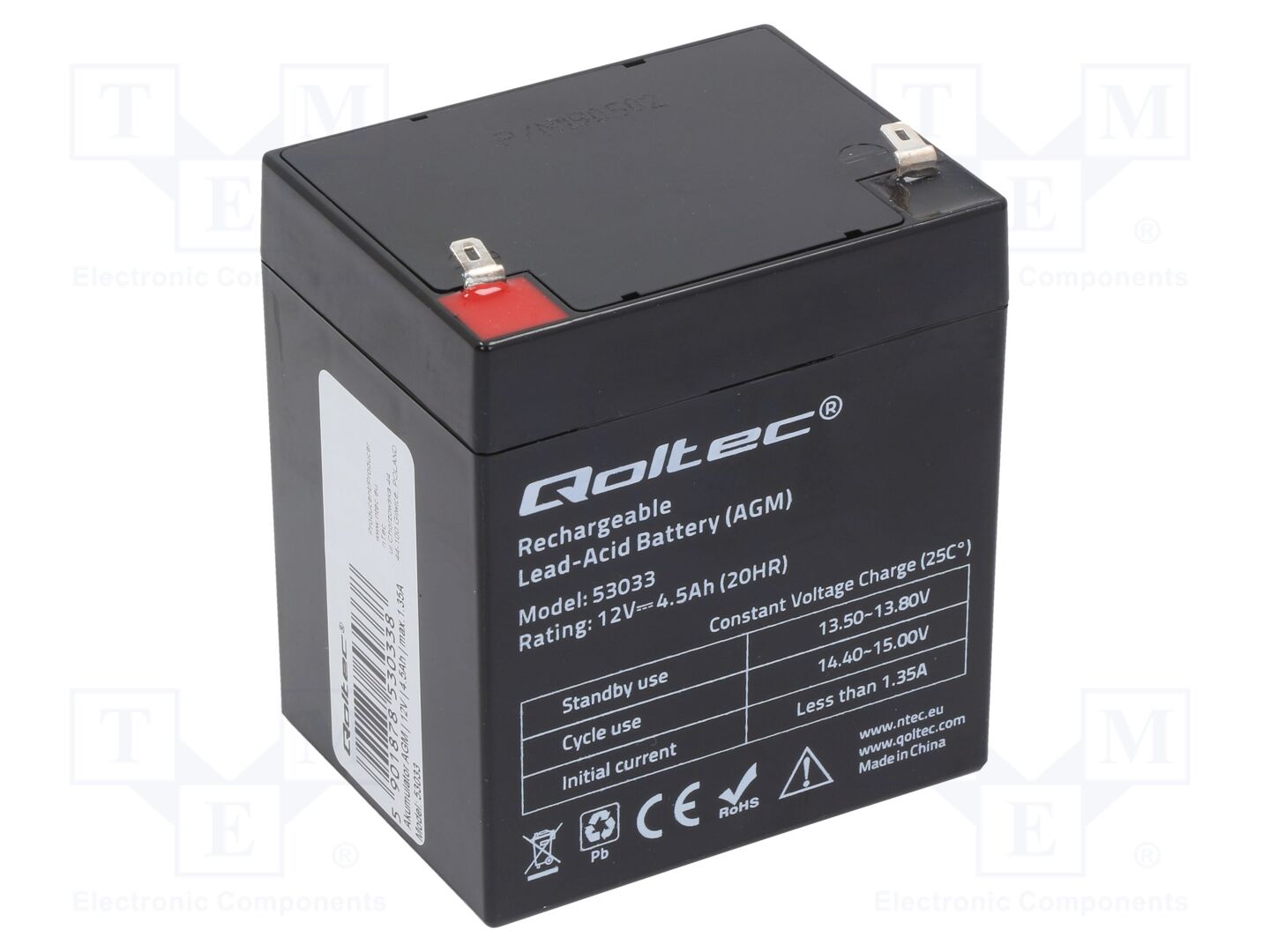 QOLTEC ACCU-HP4.5-12/Q Lyijyakku 12V 4.5Ah