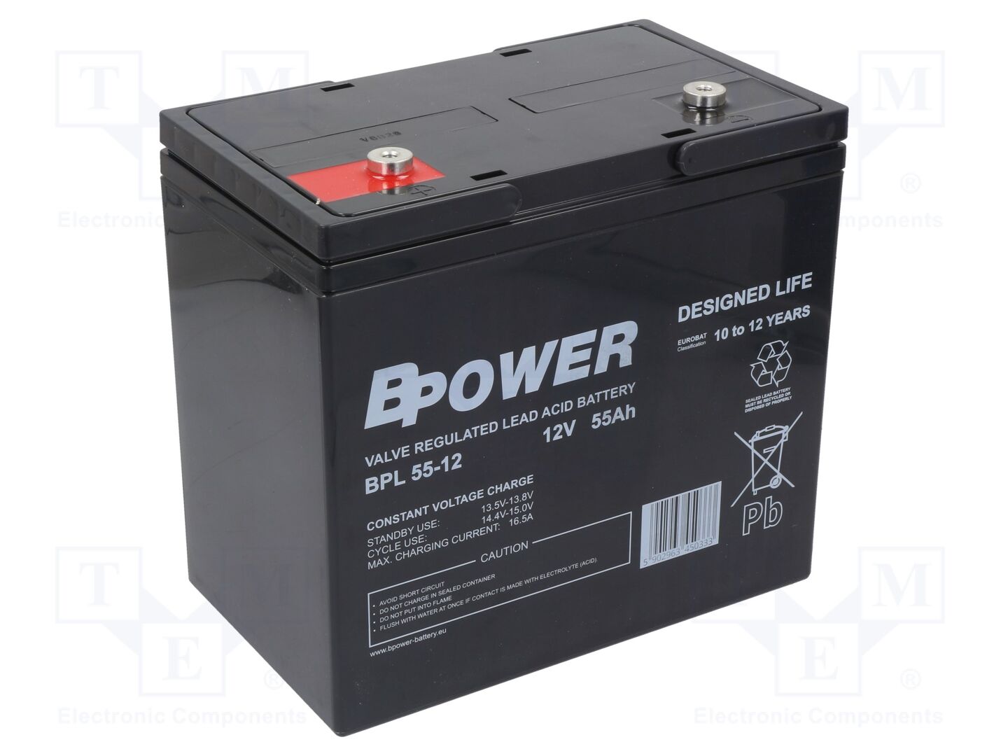 BPOWER ACCU-BPL55-12/BP Happoakku 12V 55Ah AGM