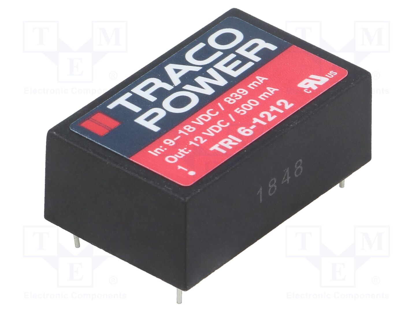 TRACO POWER TRI6-1212 DC/DC-muunnin 6W