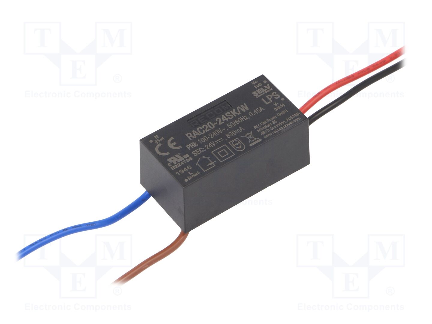 RECOM RAC20-24SK/W AC/DC-muunnin 20W