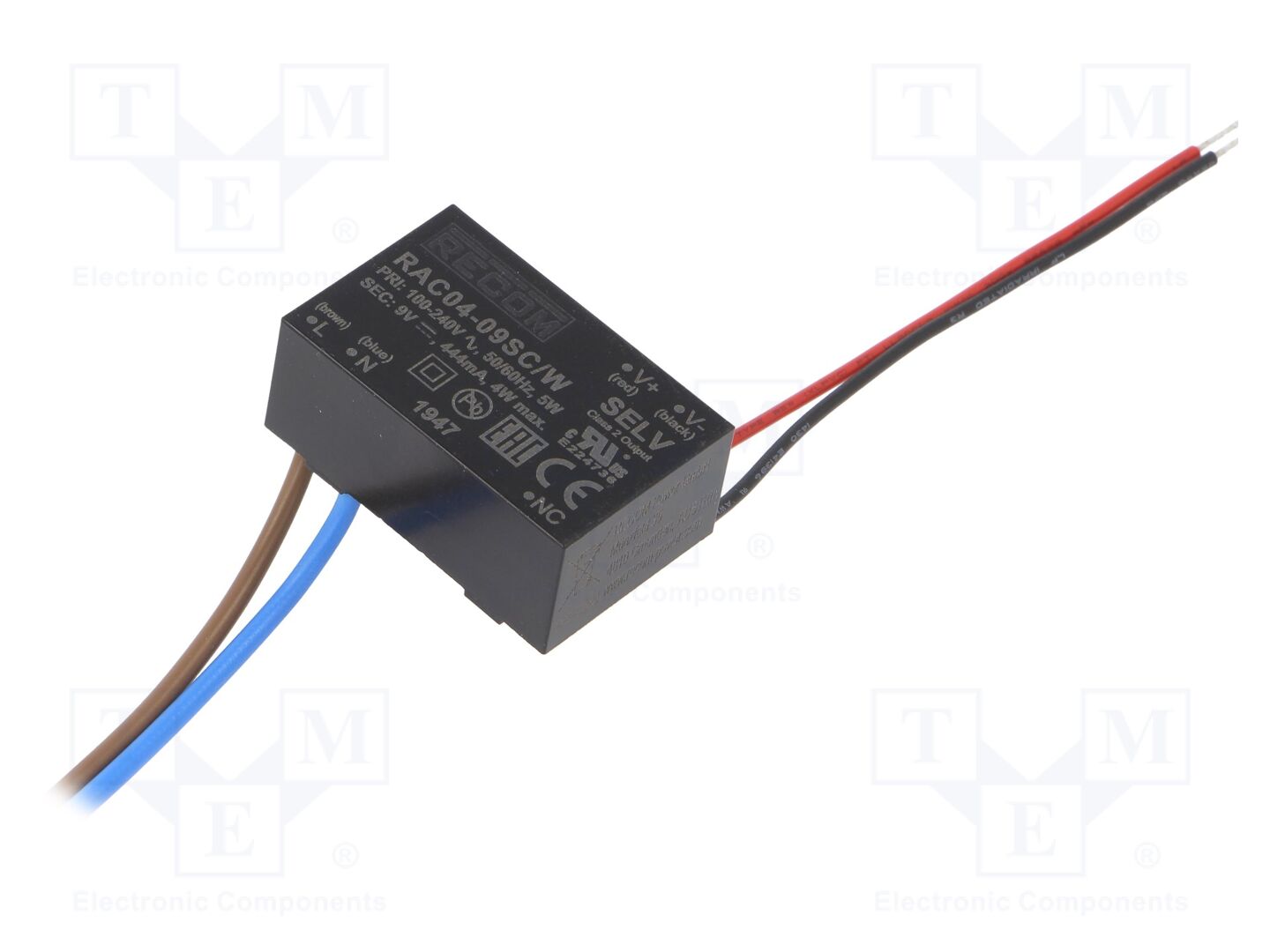 RECOM RAC04-09SC/W PCB AC/DC-muunnin 4W