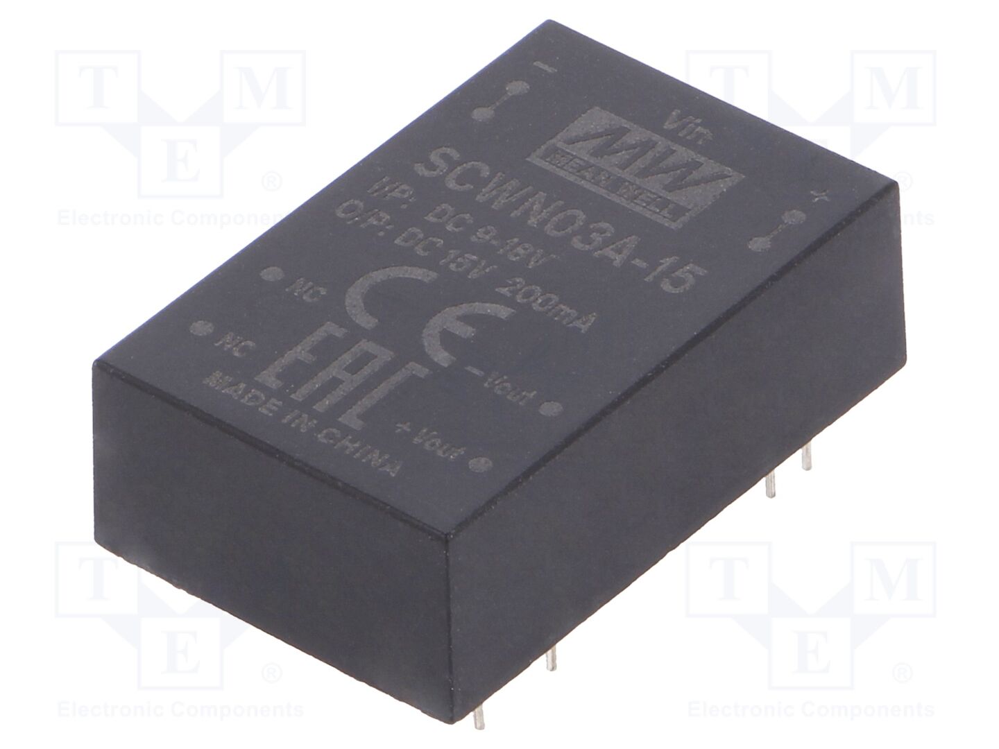 MEAN WELL SCWN03A-15 DC/DC Muunnin 3W