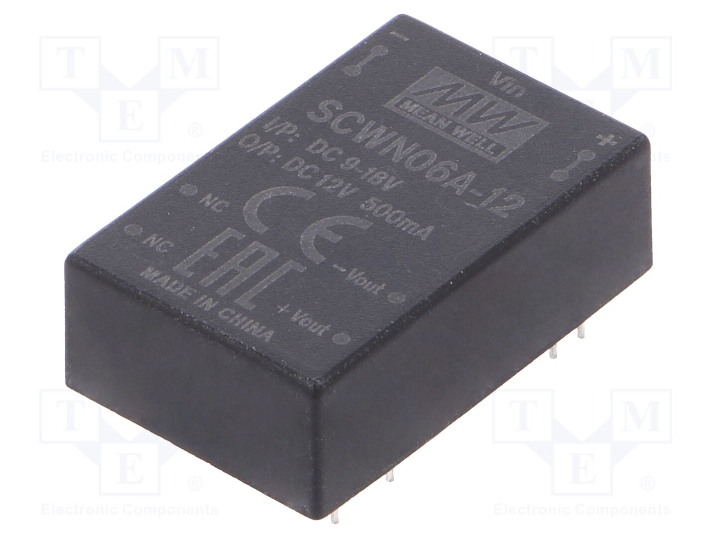 MEAN WELL SCWN06A-12 DC/DC Muunnin 6W
