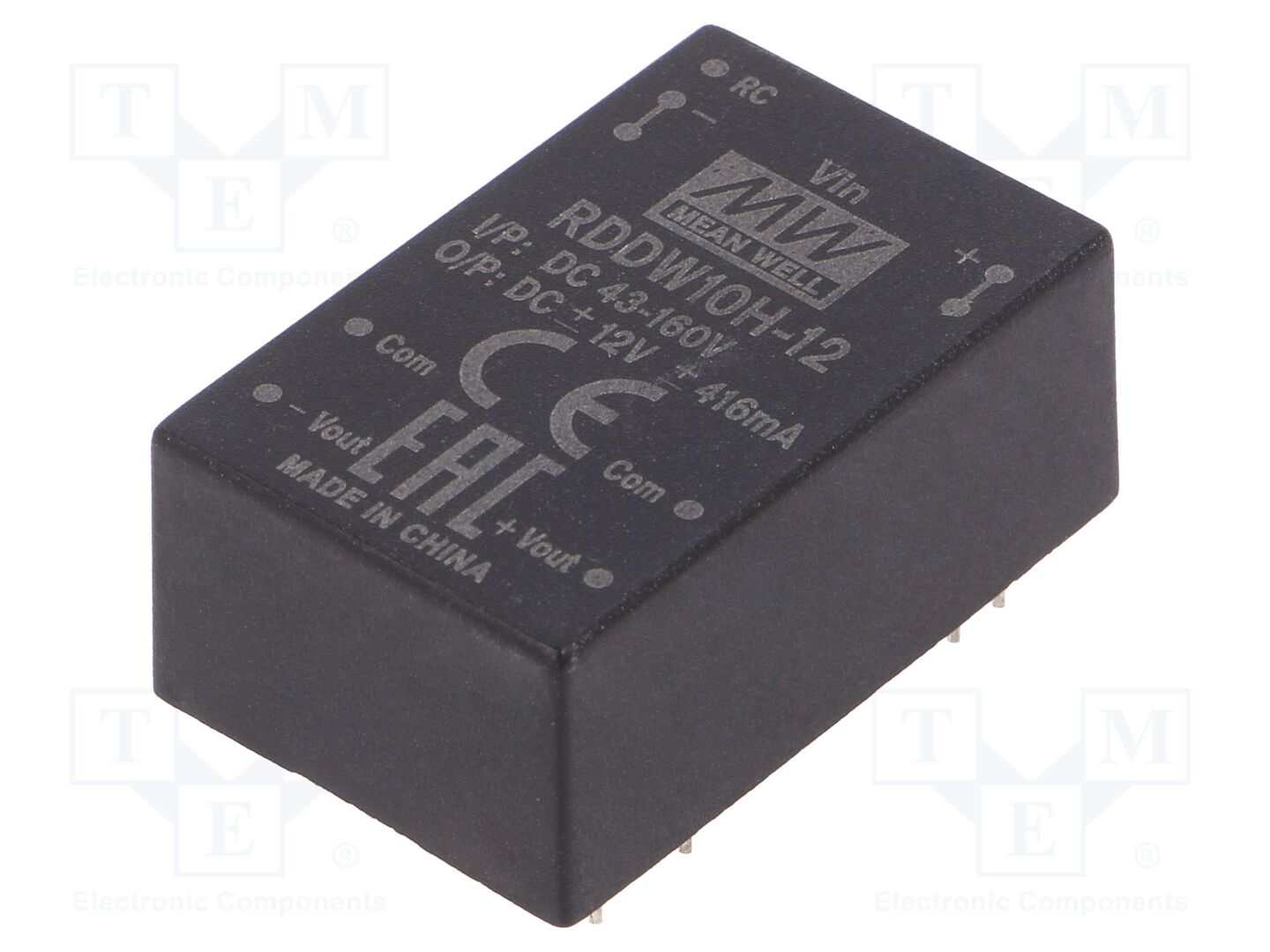 MEAN WELL RDDW10H-12 DC/DC-muunnin 10W