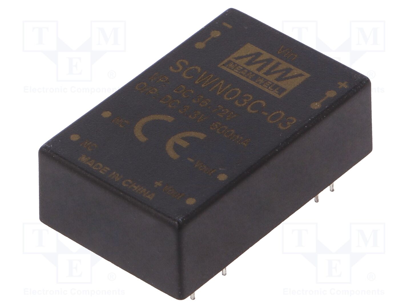 MEAN WELL SCWN03C-03 DC/DC-muunnin 3W