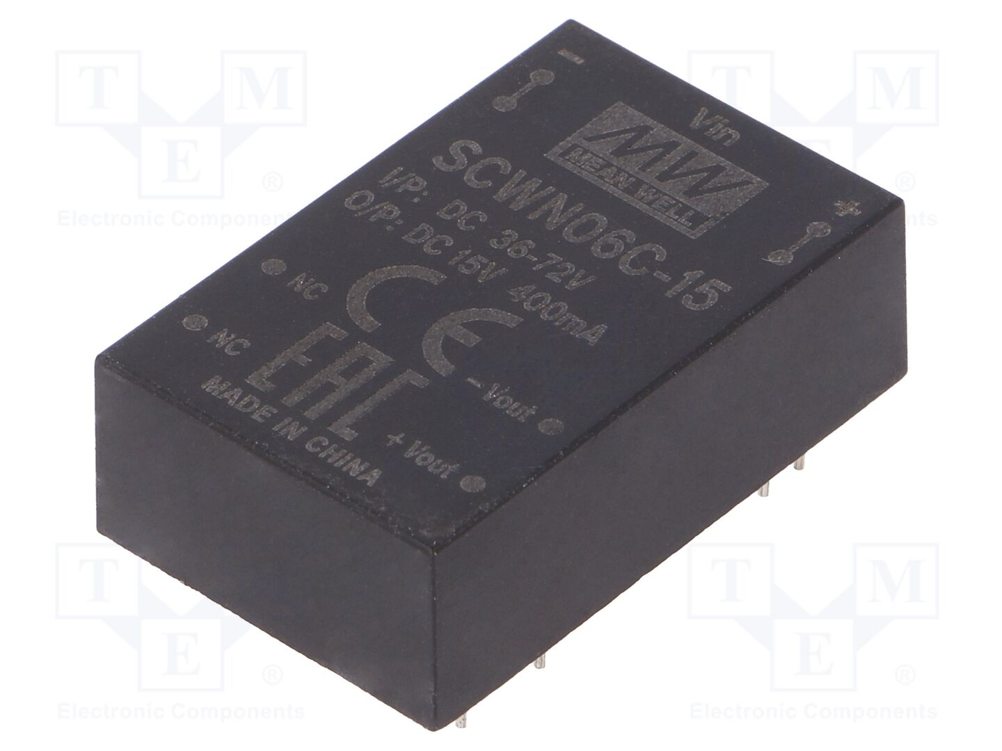 MEAN WELL SCWN06C-15 DC/DC Muunnin 6W