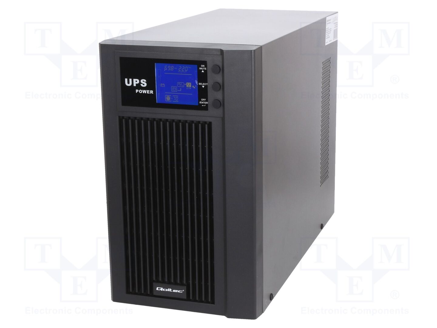 QOLTEC 53043 UPS-laite 3kVA 2.4kW 230V 12V 7Ah