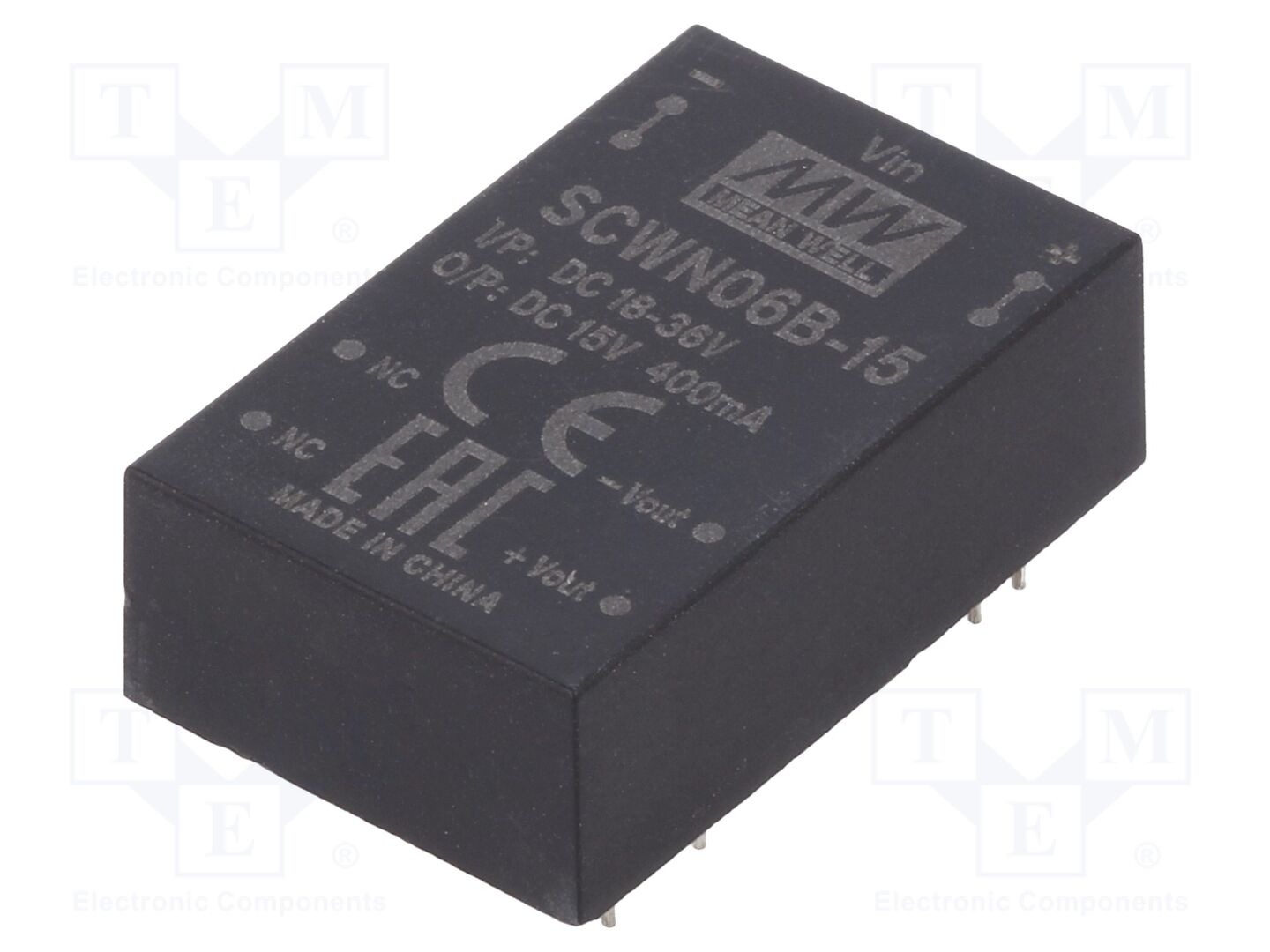 MEAN WELL SCWN06B-15 DC/DC Converter 6W