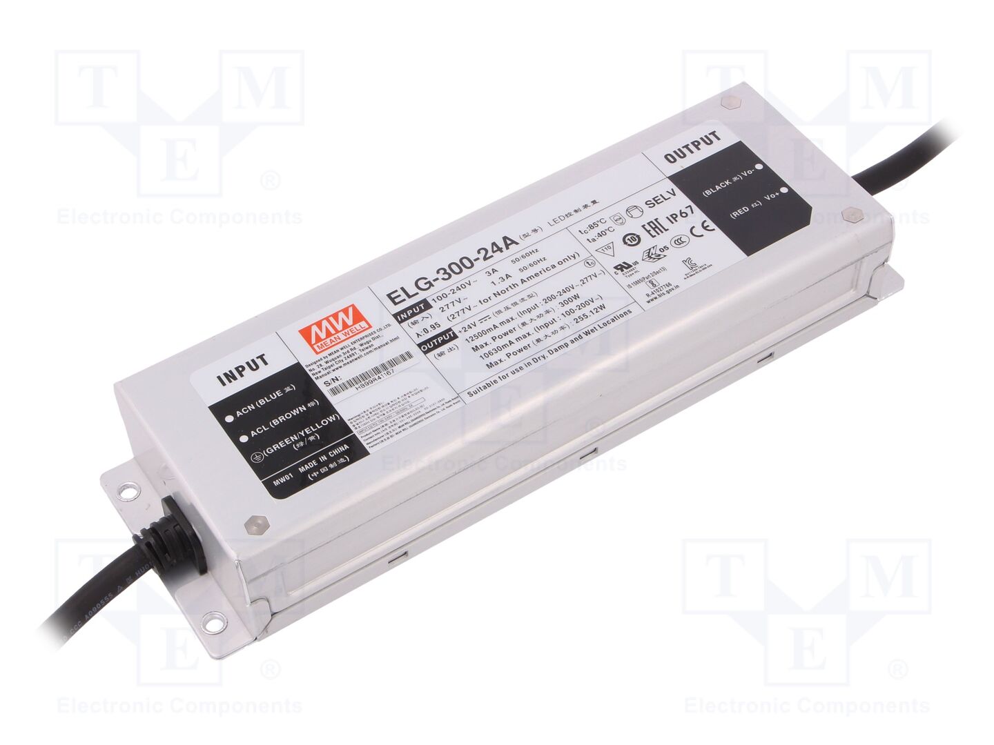 MEAN WELL ELG-300-24A LED-virtalähde 300W 24VDC