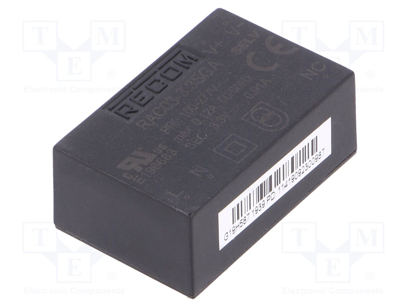 RECOM RAC03-3.3SGA AC/DC-muunnin 3W