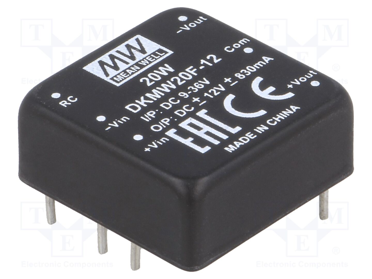 MEAN WELL DKMW20F-12 DC/DC-muunnin 20W