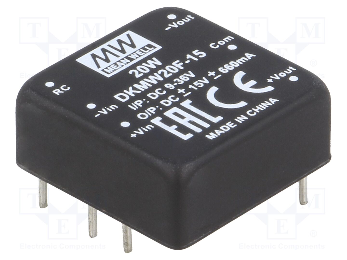 MEAN WELL DKMW20F-15 DC/DC-muunnin 20W