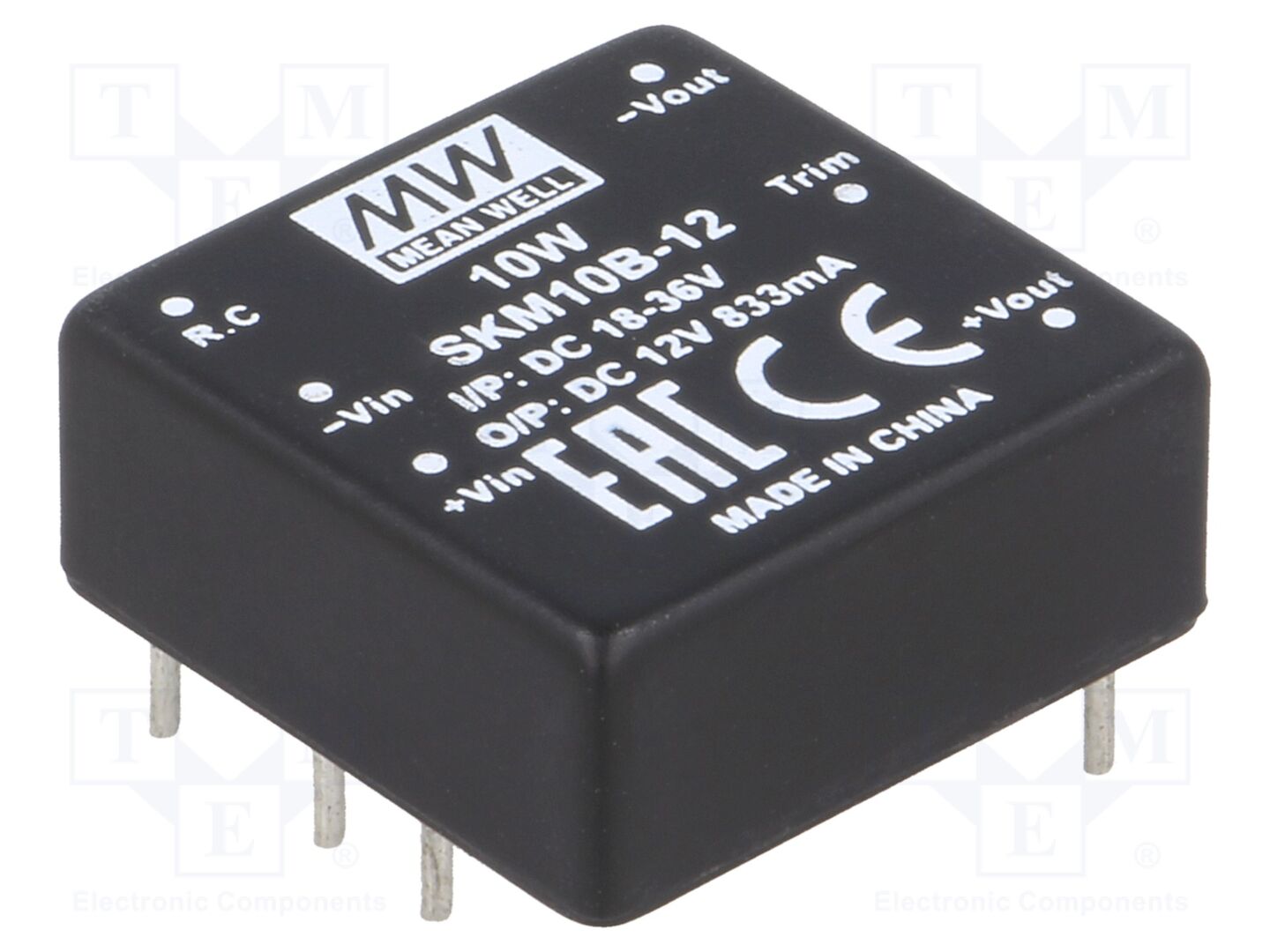 MEAN WELL SKM10B-12 DC/DC-muunnin 10W