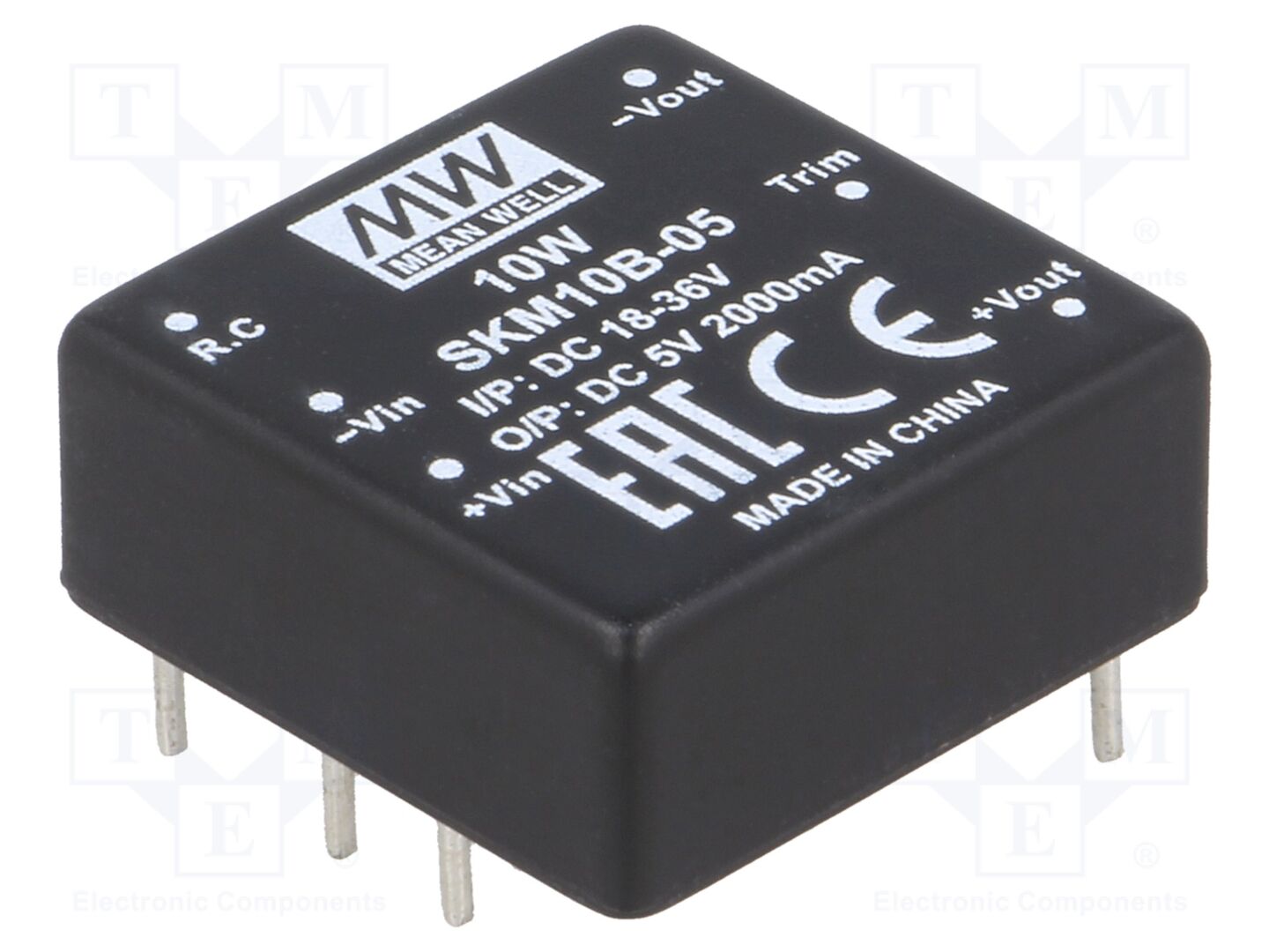 MEAN WELL SKM10B-05 DC/DC-muunnin 10W