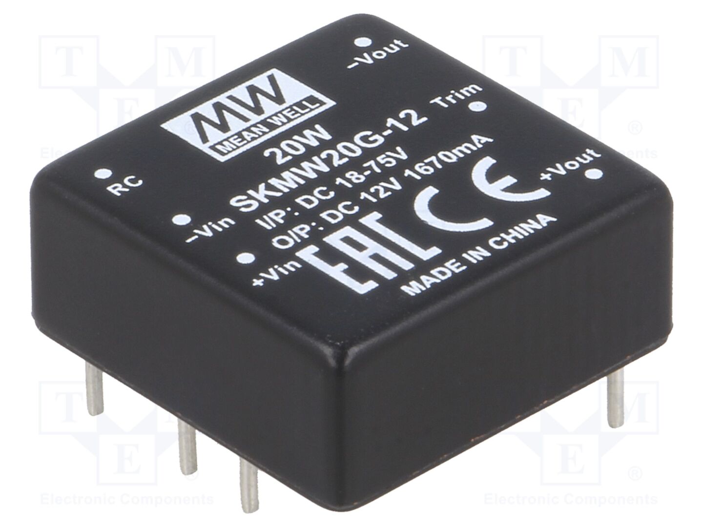 MEAN WELL SKMW20G-12 DC/DC-muunnin 20W