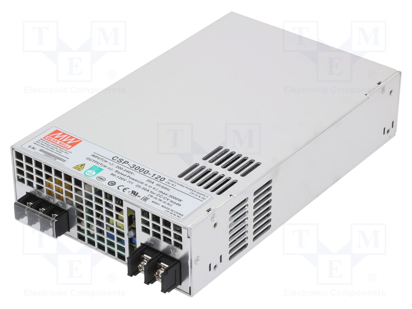 MEAN WELL CSP-3000-120 Sisäänrakennettu kytkentävirtalähde 3000W