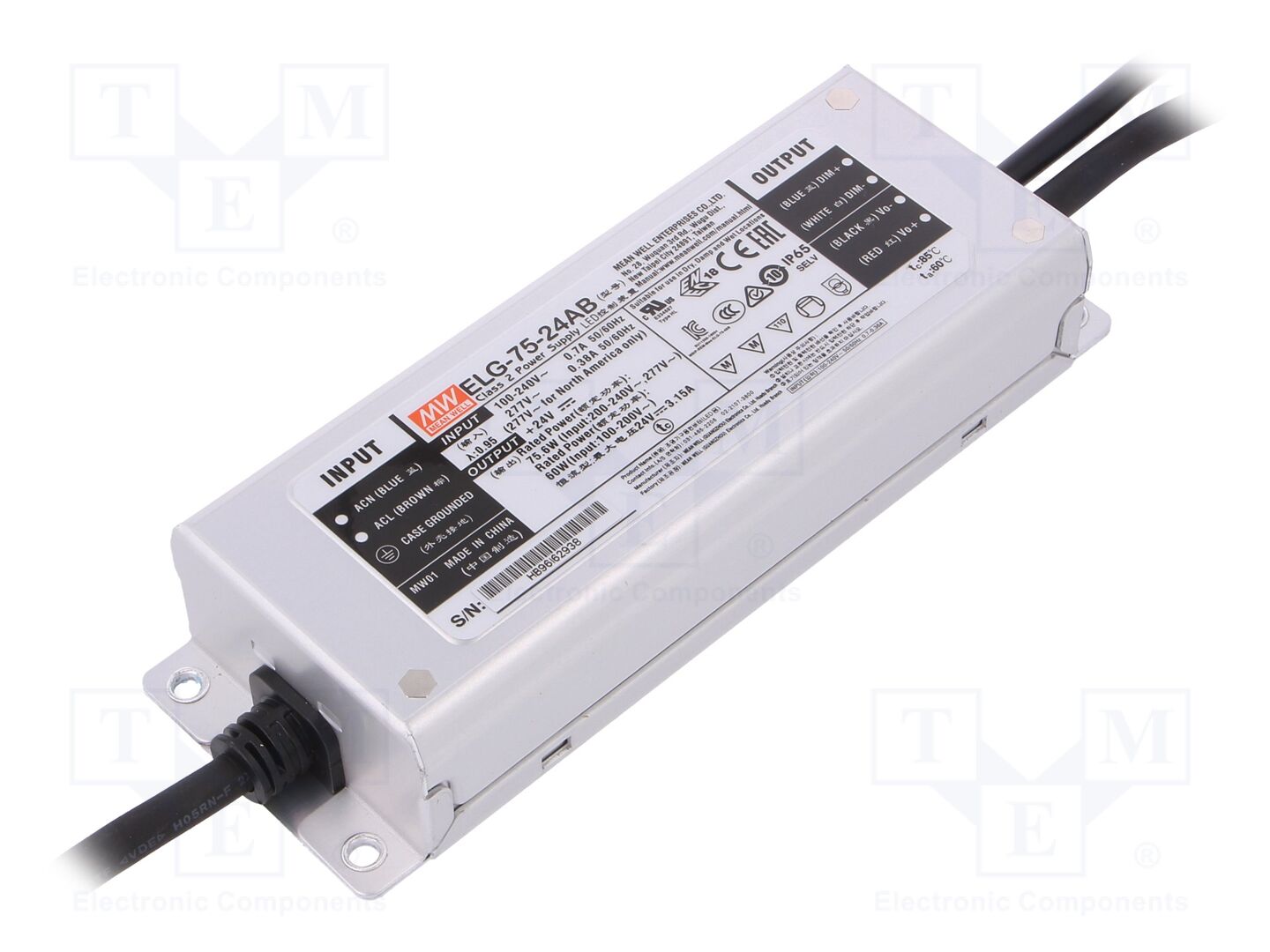 MEAN WELL ELG-75-24AB LED-virtalähde 75,6W 24VDC