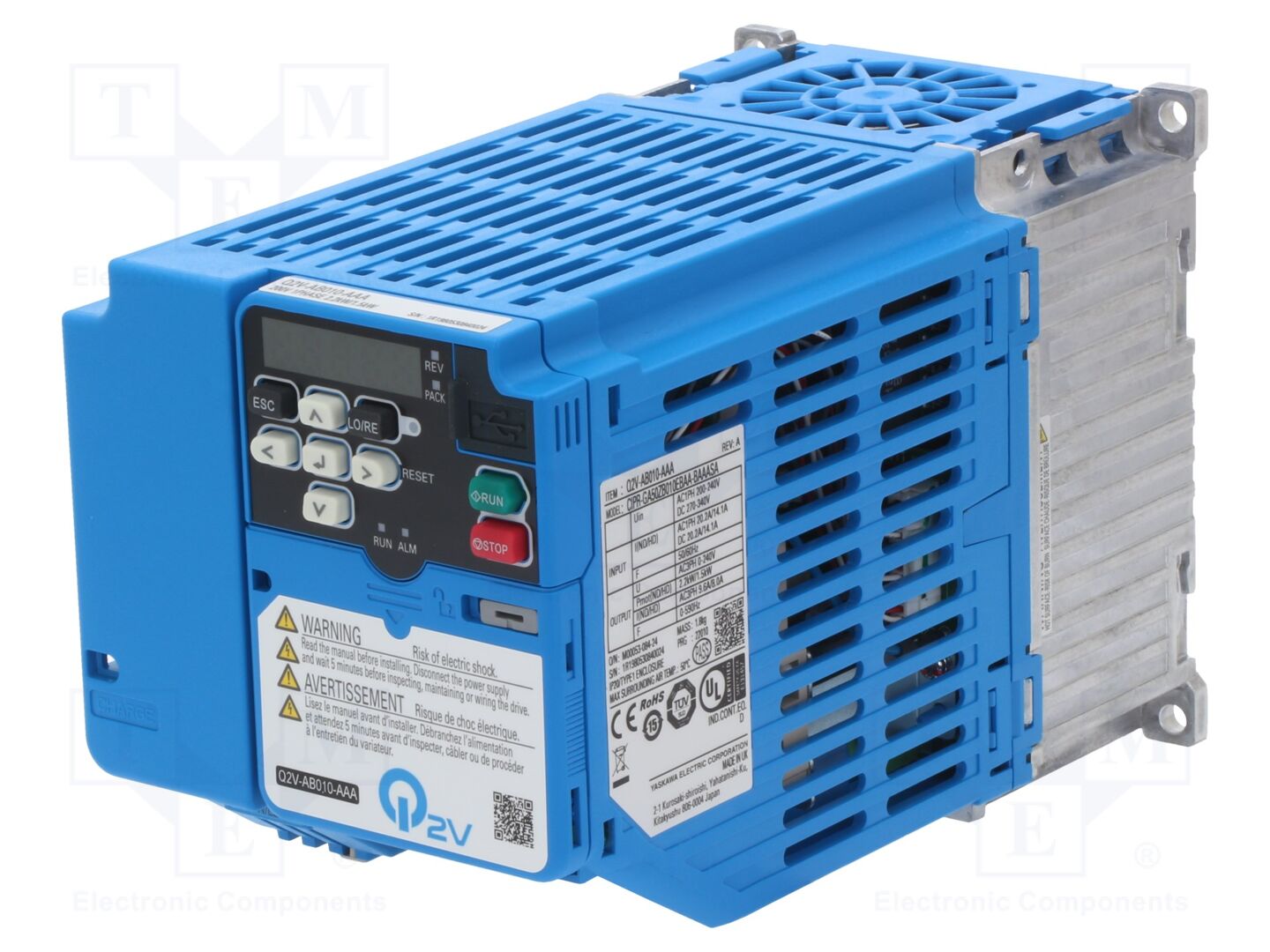 OMRON Q2V-AB010AAA Taajuusmuuttaja 1.5/2.2kW
