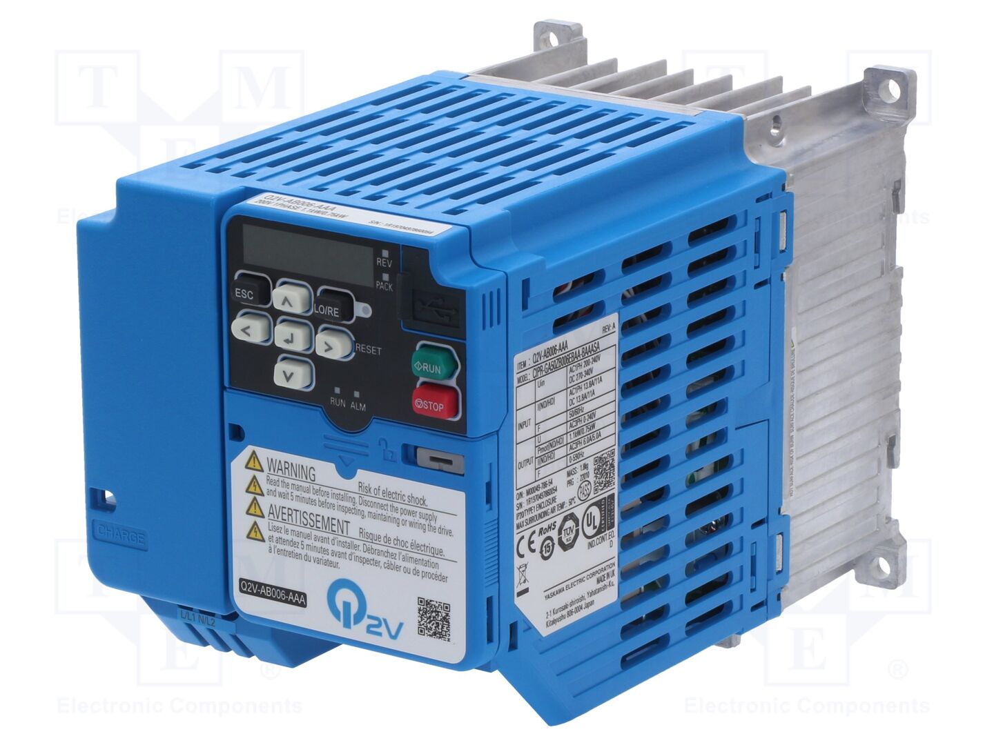OMRON Q2V-AB006AAA Vektoritaajuusmuuttaja 0.75/1.1kW