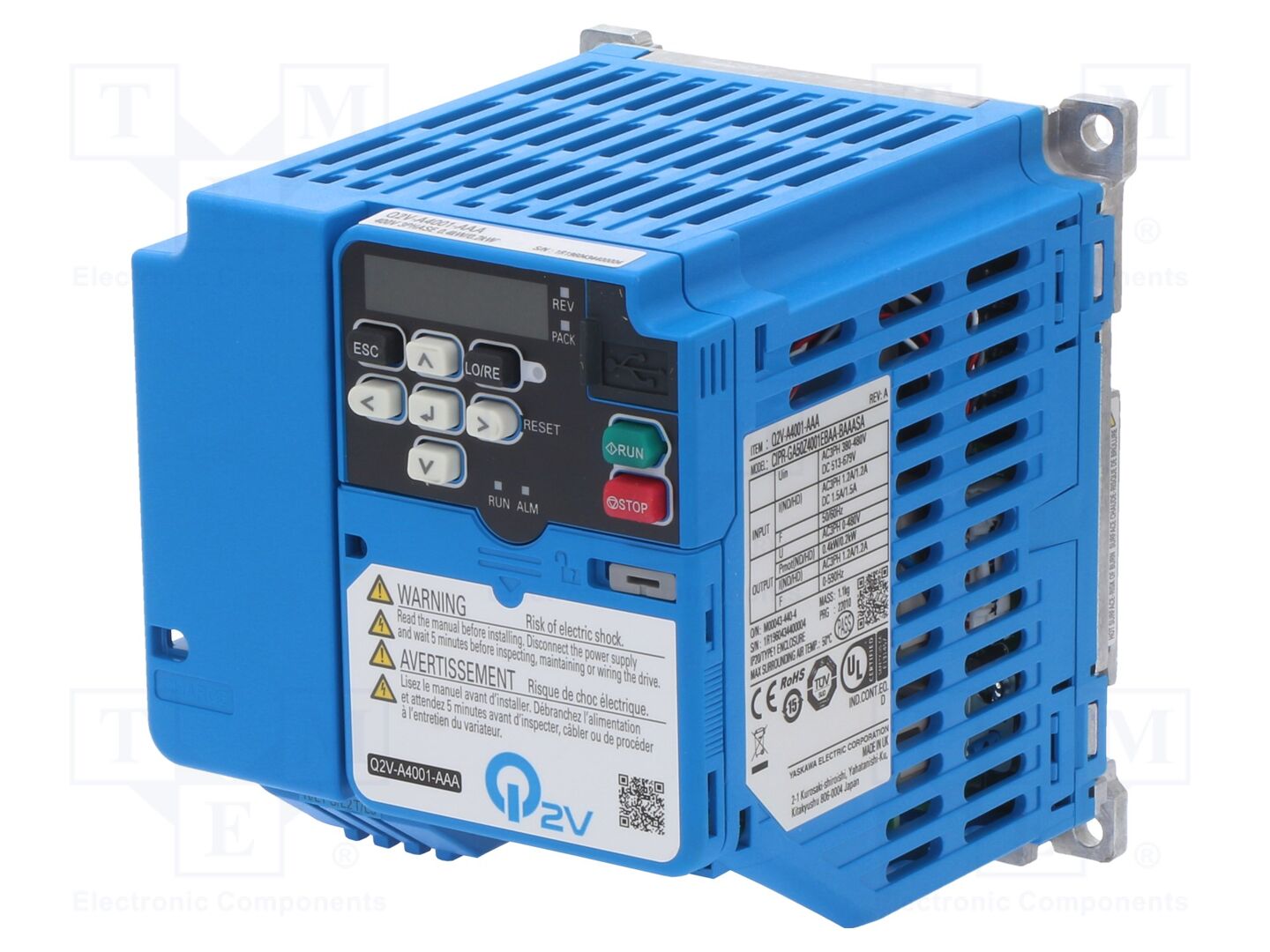 OMRON Q2V-A4001AAA Taajuusmuuttaja 0.37kW