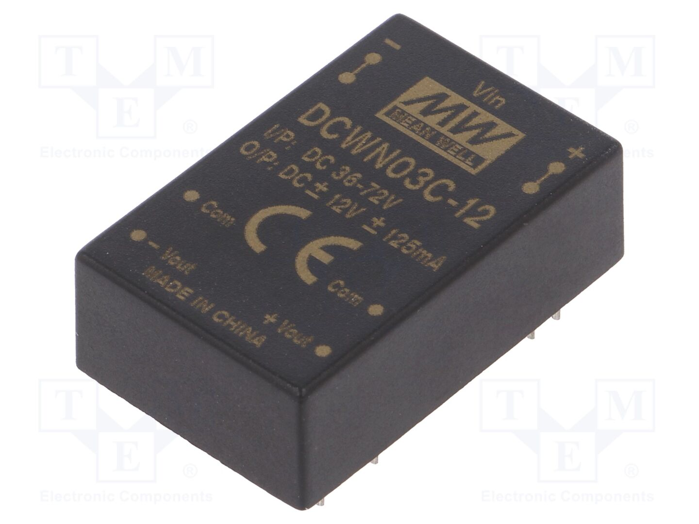 MEAN WELL DCWN03C-12 DC/DC Muunnin 3W