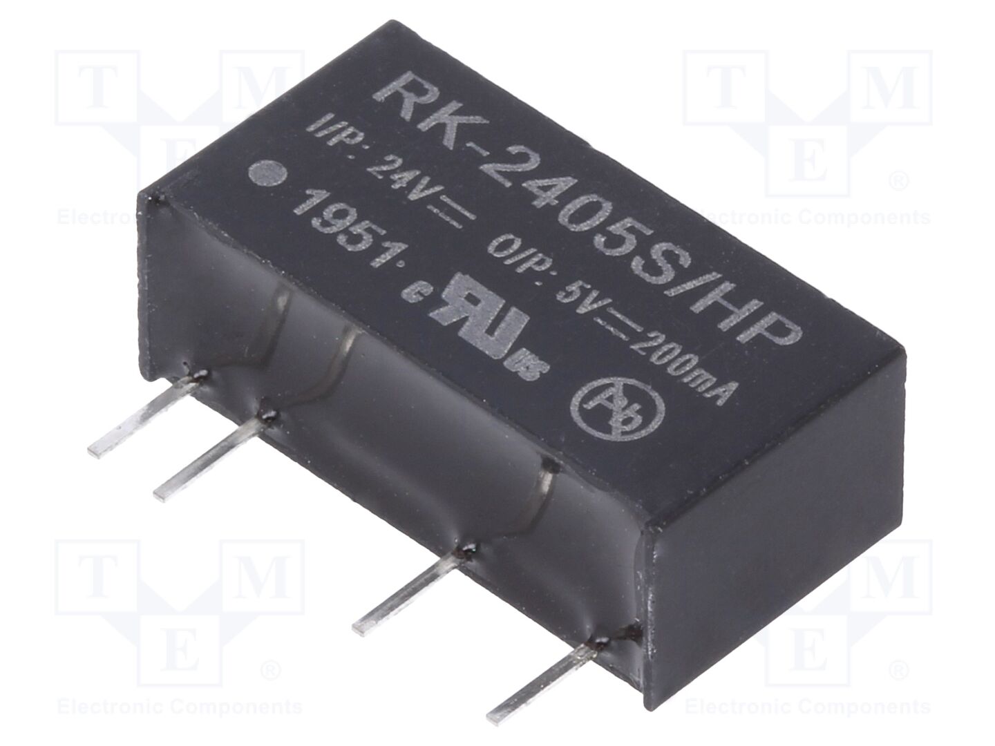 RECOM RK-2405S/HP DC/DC-muunnin 1W, 24V/5V