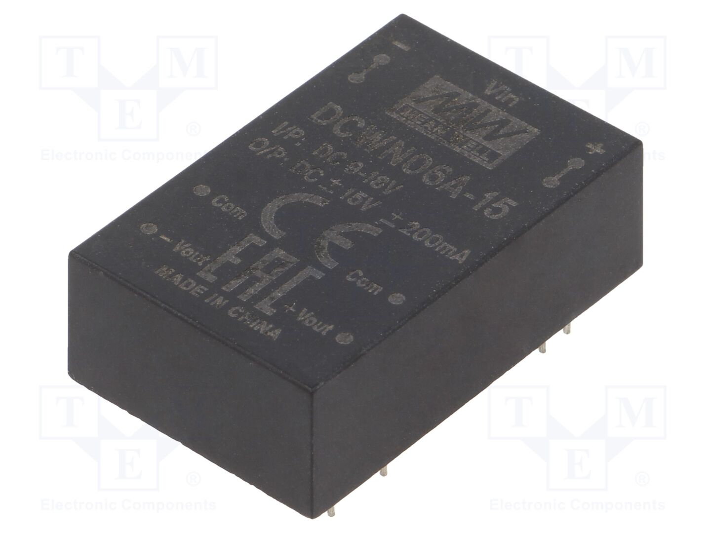 MEAN WELL DCWN06A-15 DC/DC Muunnin 6W